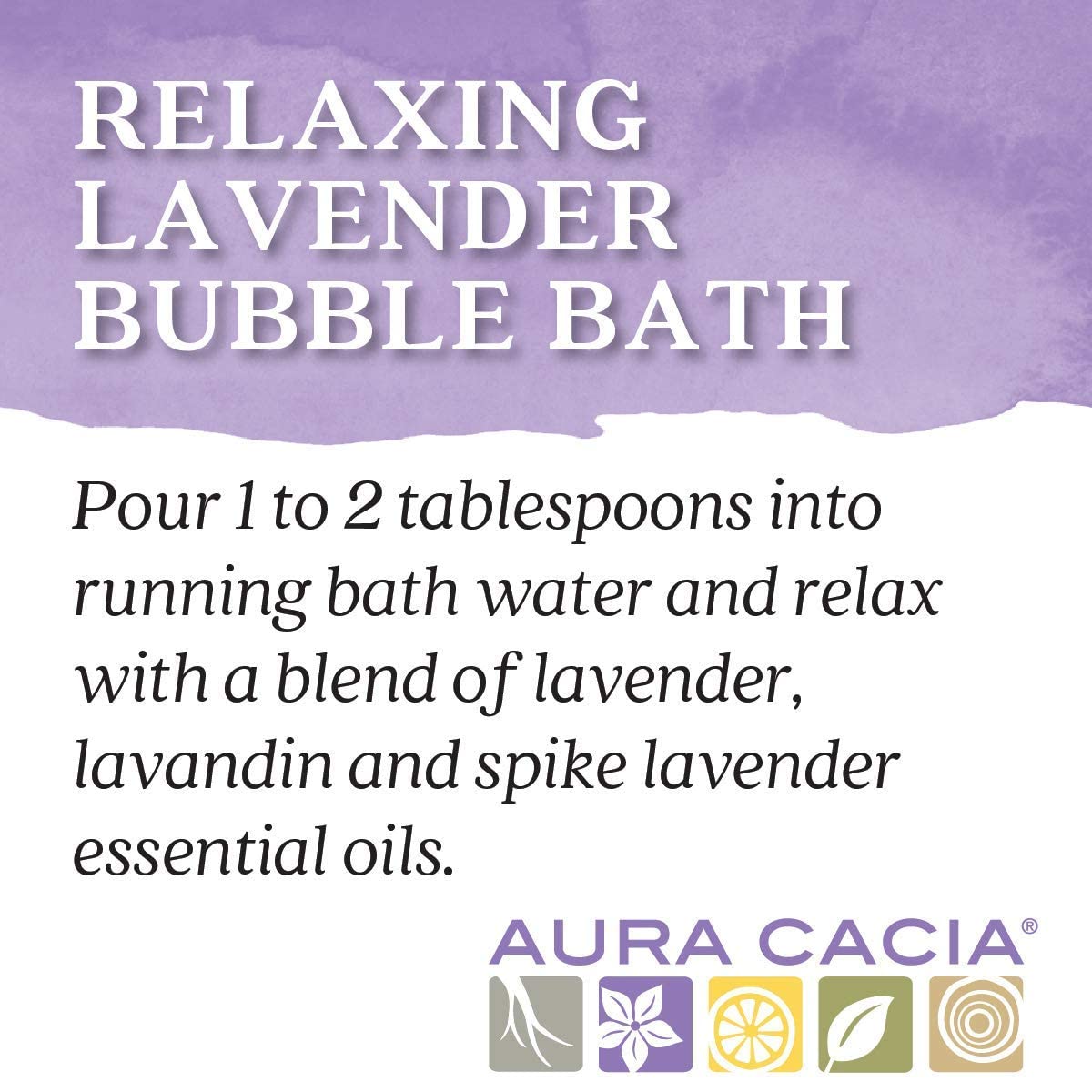 Foto 6 pulgar | Baño De Burbujas Aura Cacia Relajante Con Aromaterapia Lavanda, 385 Ml - Venta Internacional.