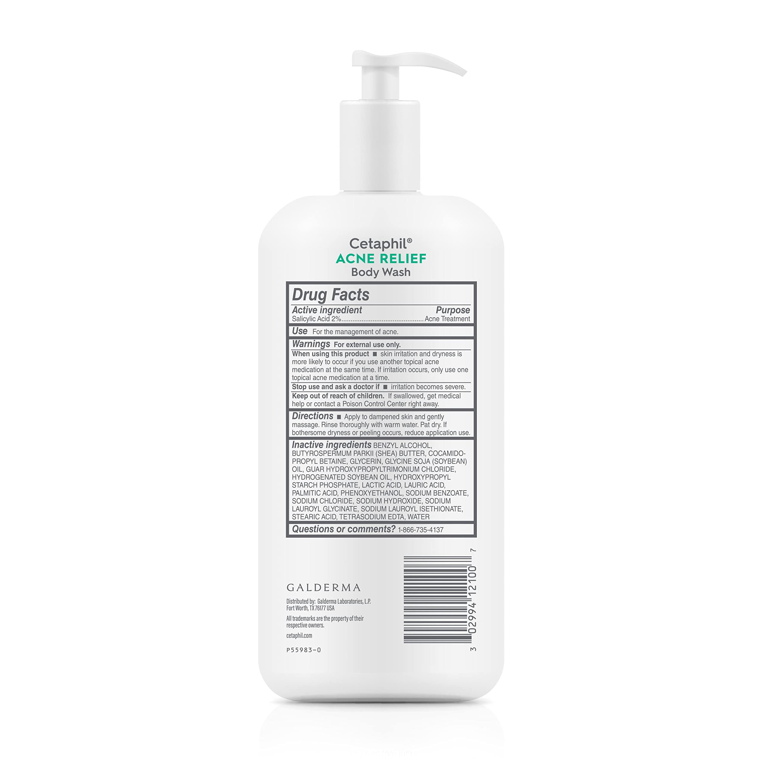 Foto 7 | Gel De Baño Cetaphil Acne Relief Con 2% De Ácido Salicílico, 600 Ml - Venta Internacional.