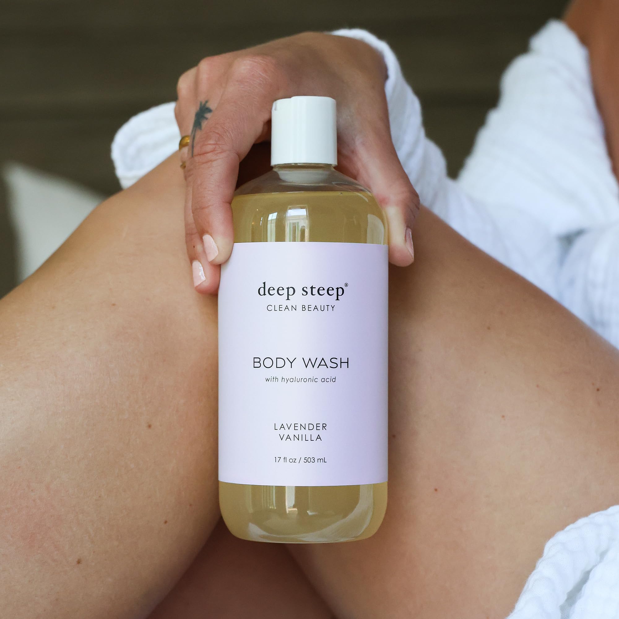 Foto 5 pulgar | Gel De Baño Deep Steep Lavender Vanilla, 500 Ml Con Ácido Hialurónico - Venta Internacional.
