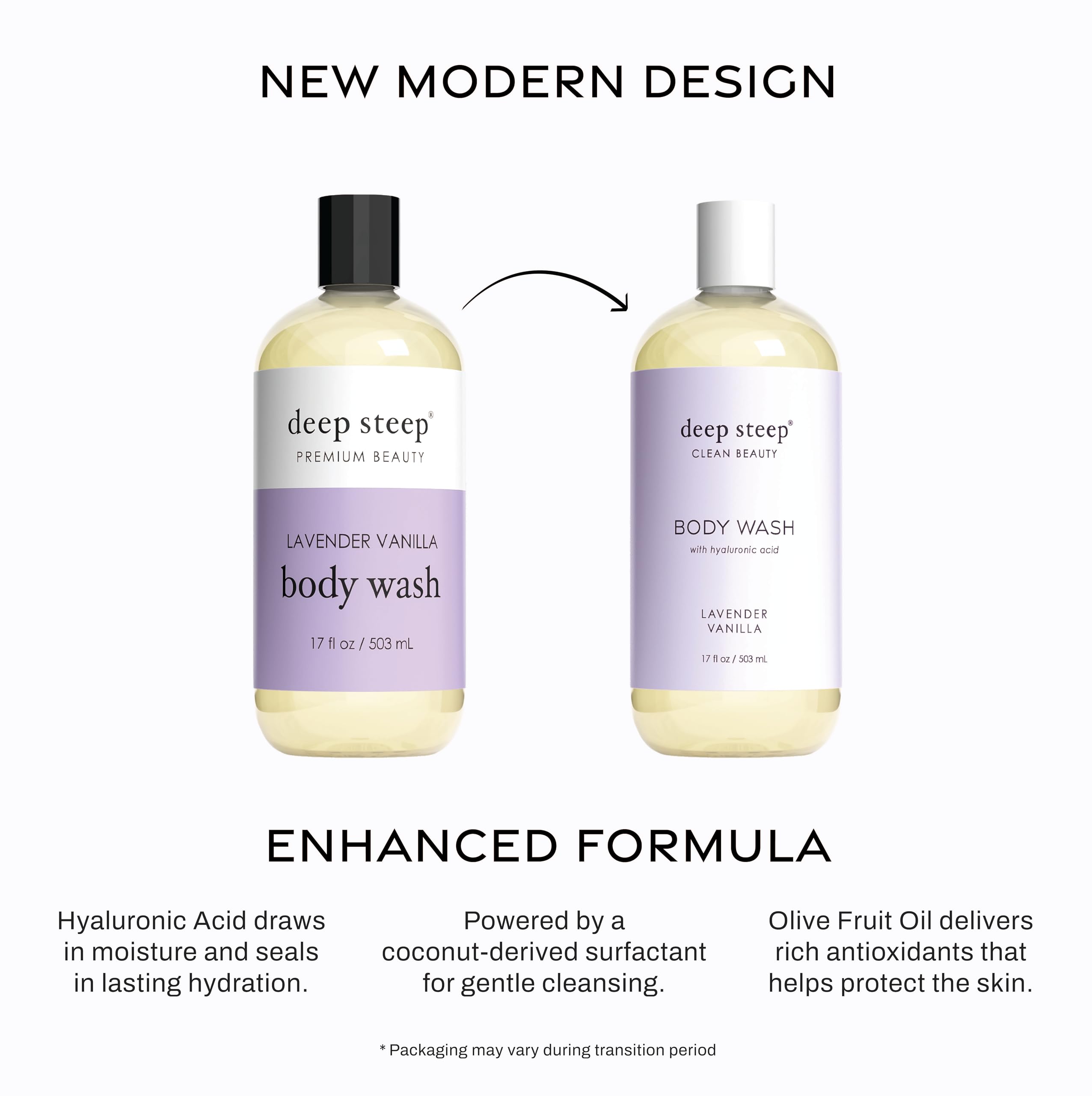 Foto 7 pulgar | Gel De Baño Deep Steep Lavender Vanilla, 500 Ml Con Ácido Hialurónico - Venta Internacional.