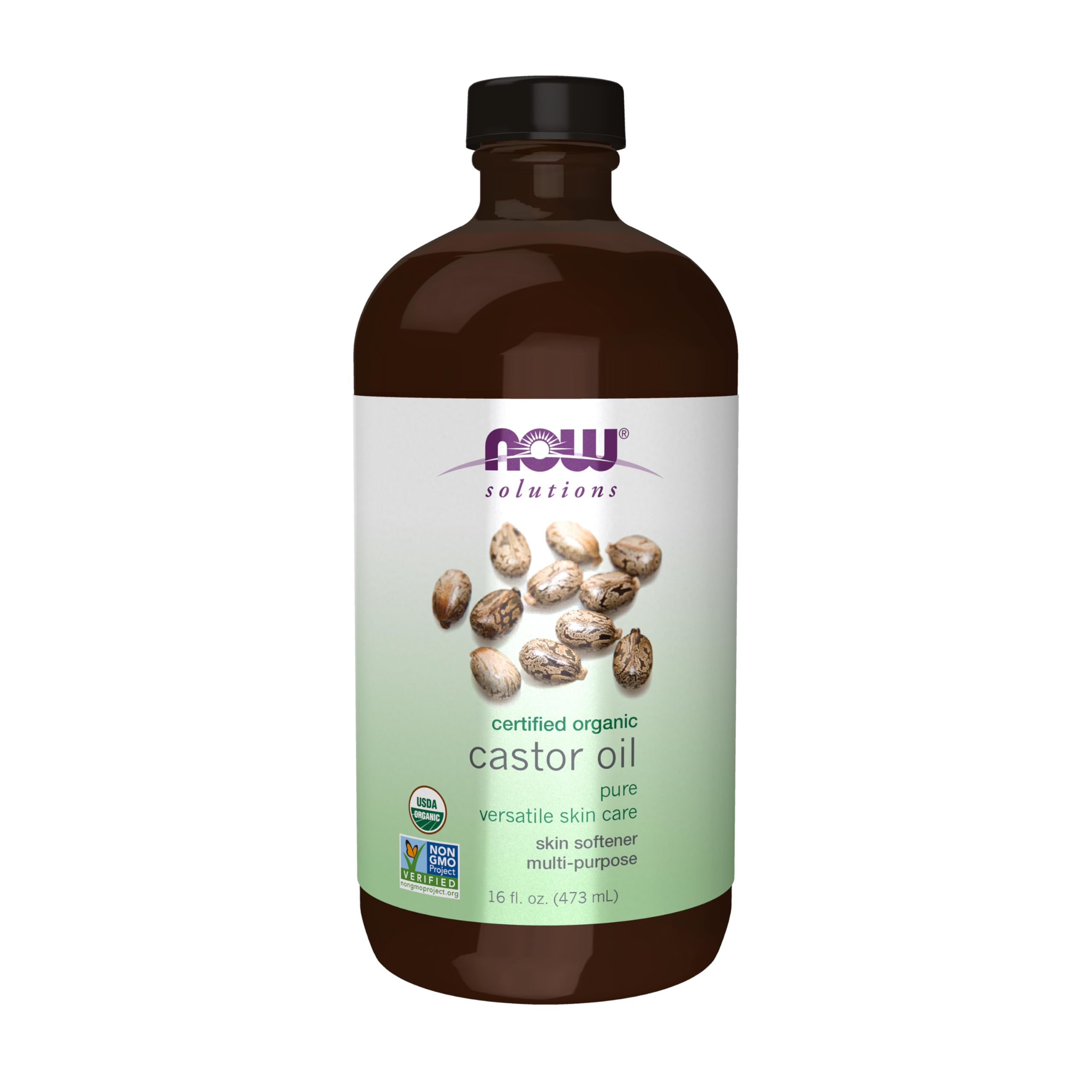 Aceite De Ricino Now Solutions, 100% Orgánico Puro, 473 Ml - Venta Internacional.