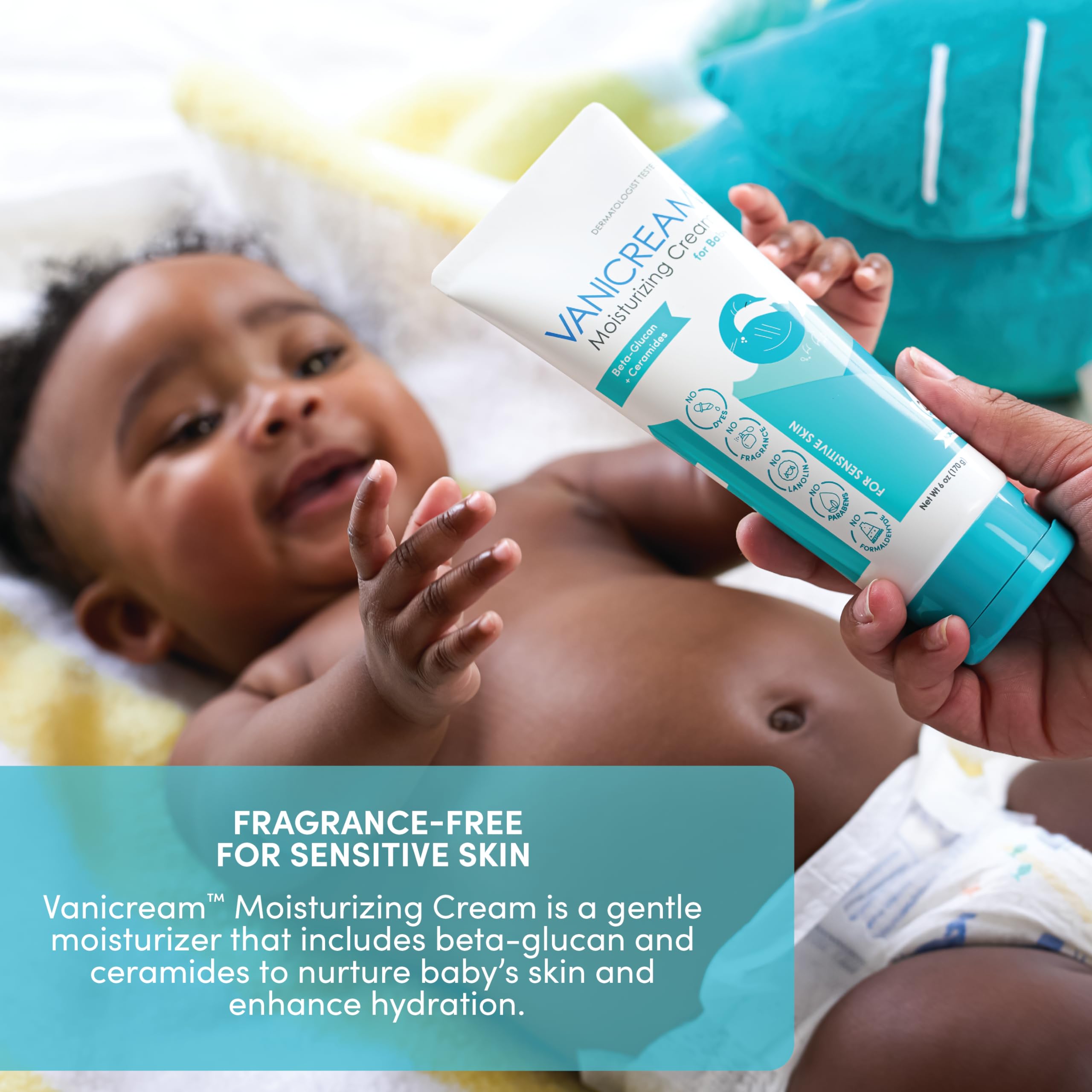 Foto 3 pulgar | Crema Hidratante Vanicream For Baby Gentle 177 Ml Con Betaglucano - Venta Internacional.