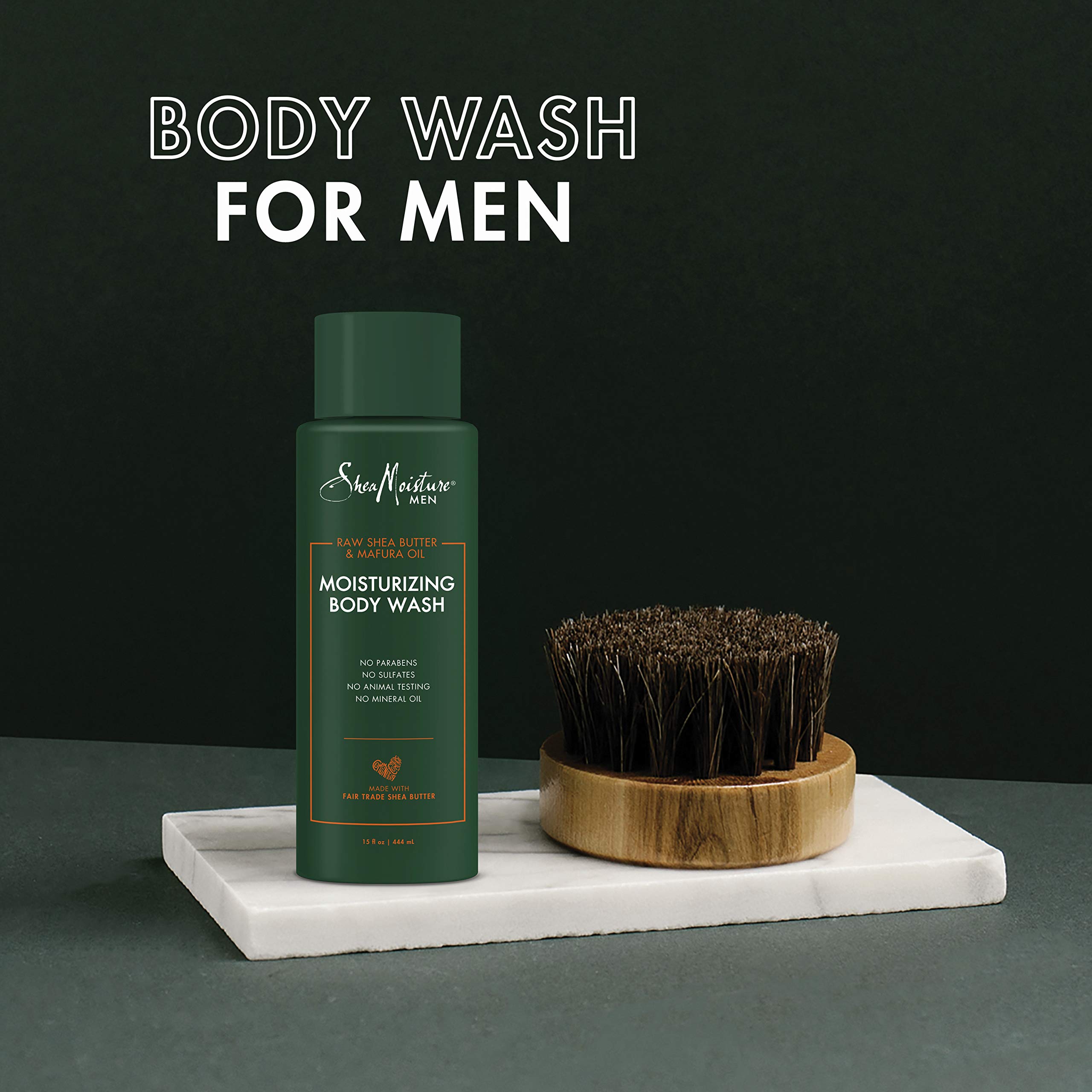 Foto 4 pulgar | Gel De Baño Sheamoisture Men, Manteca De Karité Cruda, 450 Ml - Venta Internacional.