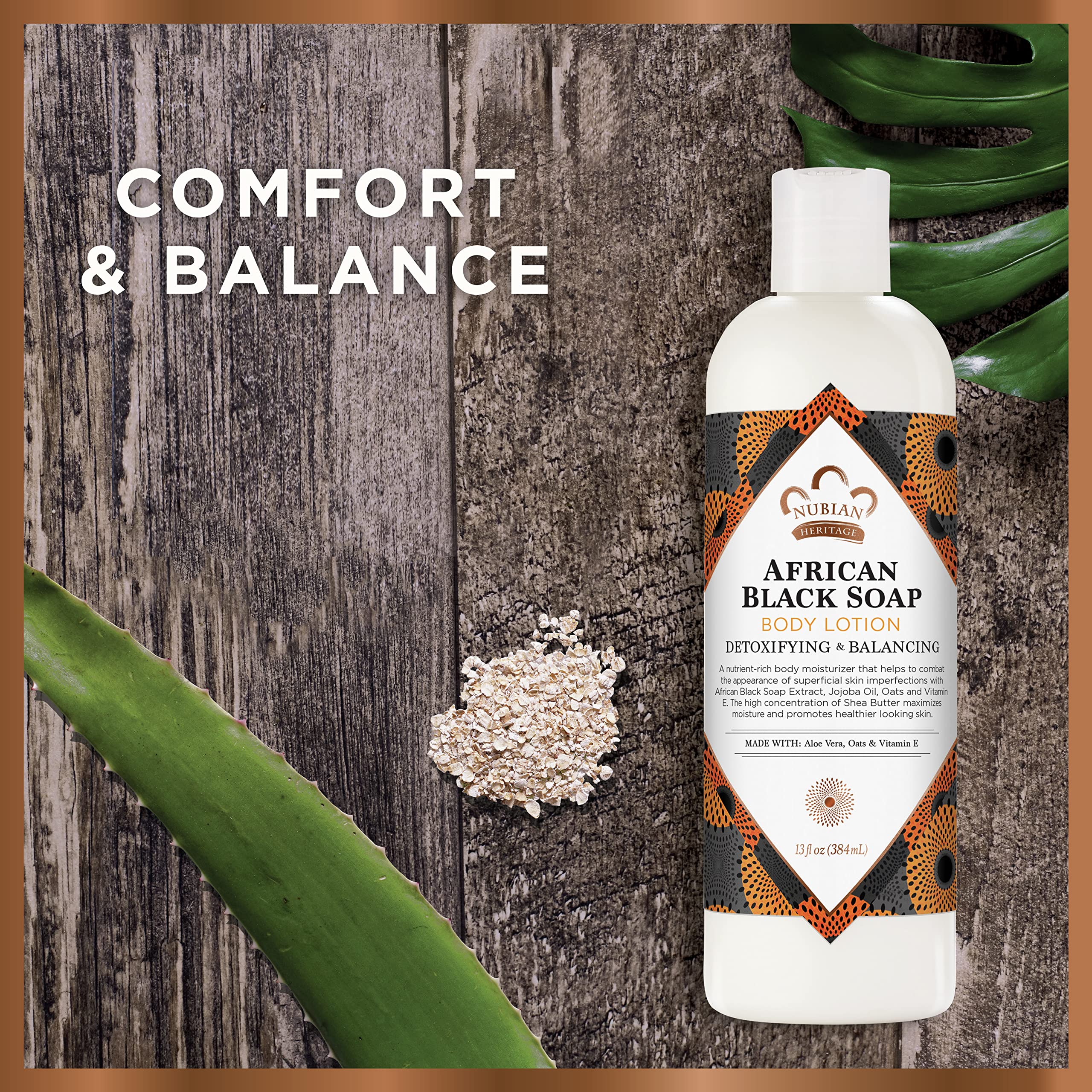 Foto 4 pulgar | Loción Corporal Nubian Heritage African Black Soap 385ml - Venta Internacional.