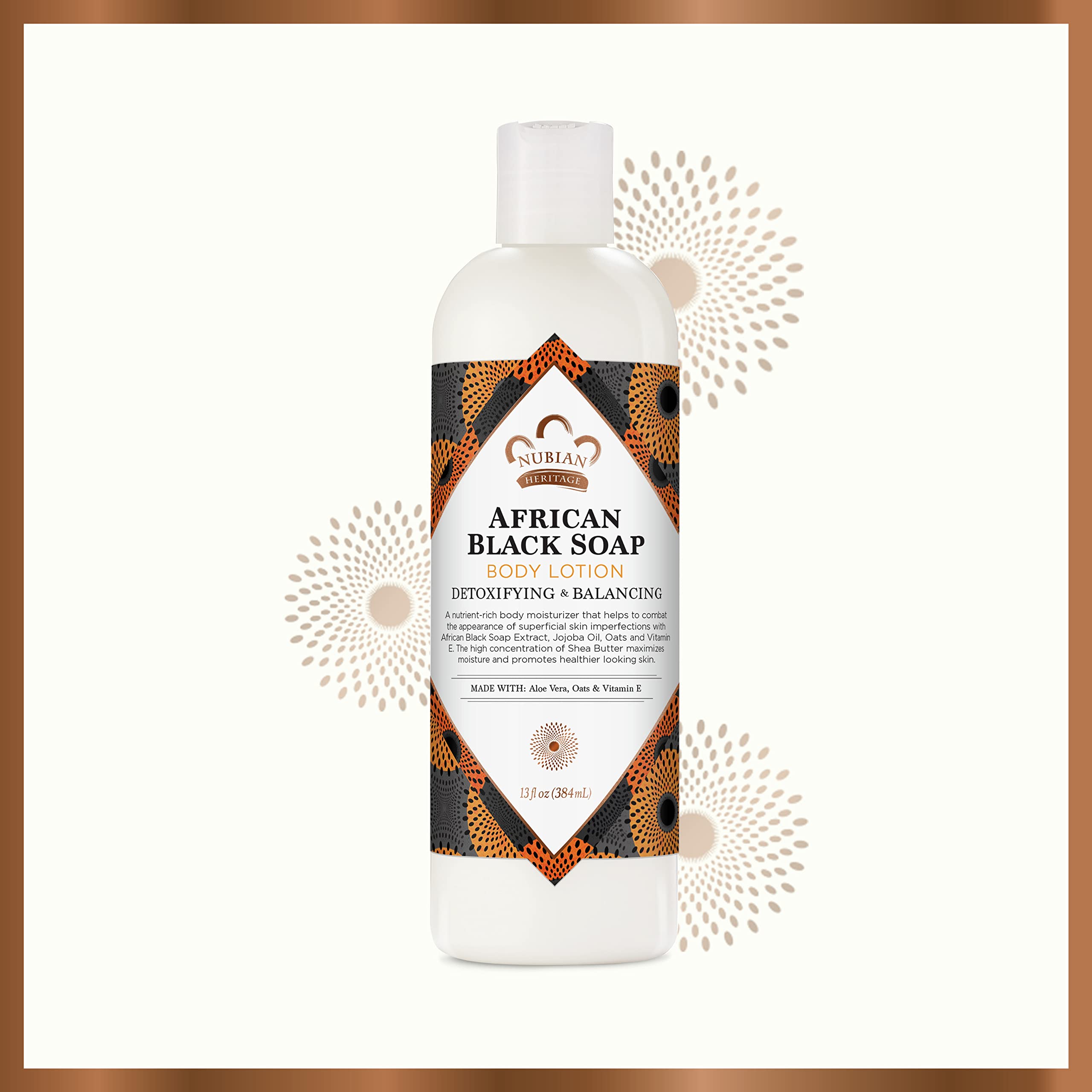 Foto 6 pulgar | Loción Corporal Nubian Heritage African Black Soap 385ml - Venta Internacional.
