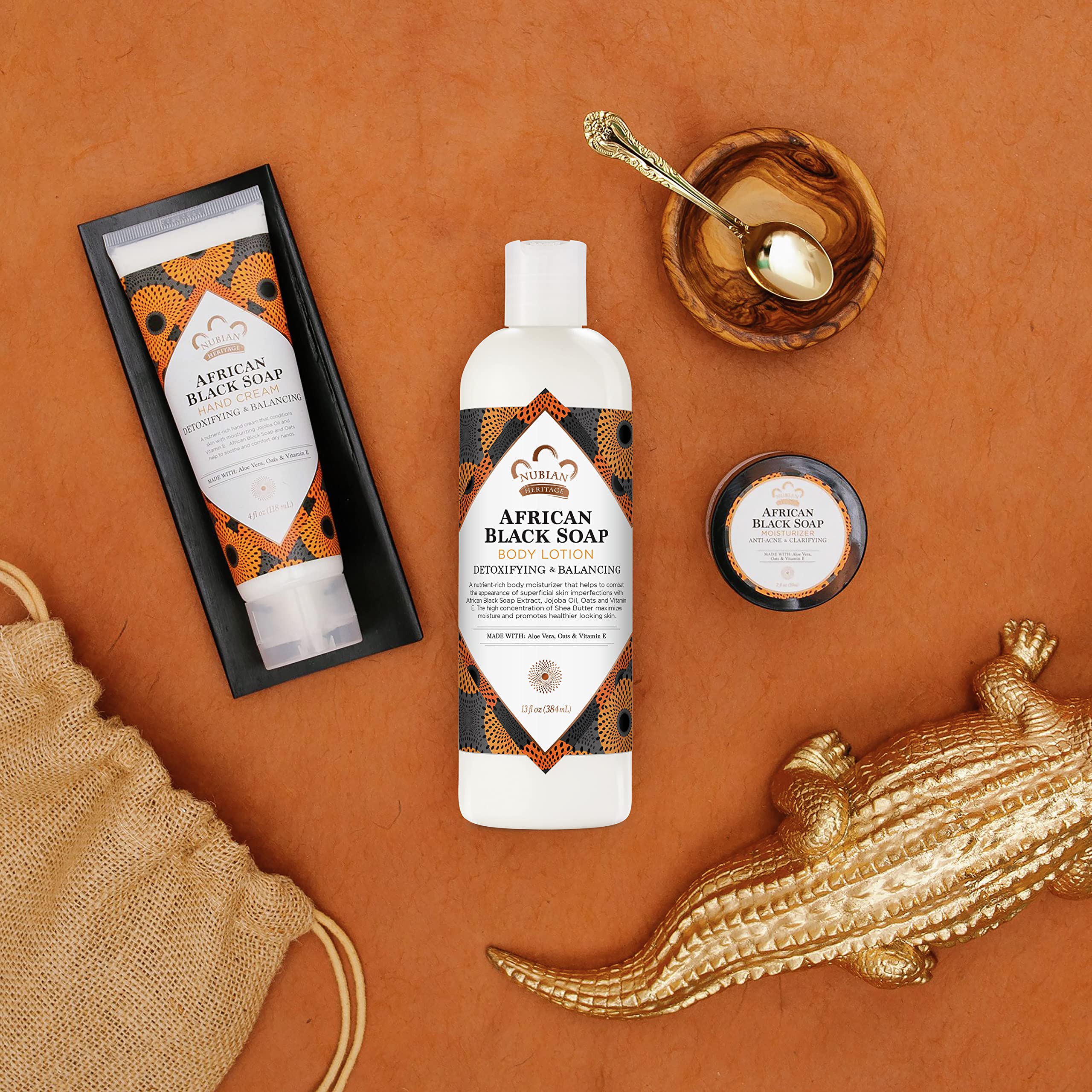 Foto 8 pulgar | Loción Corporal Nubian Heritage African Black Soap 385ml - Venta Internacional.