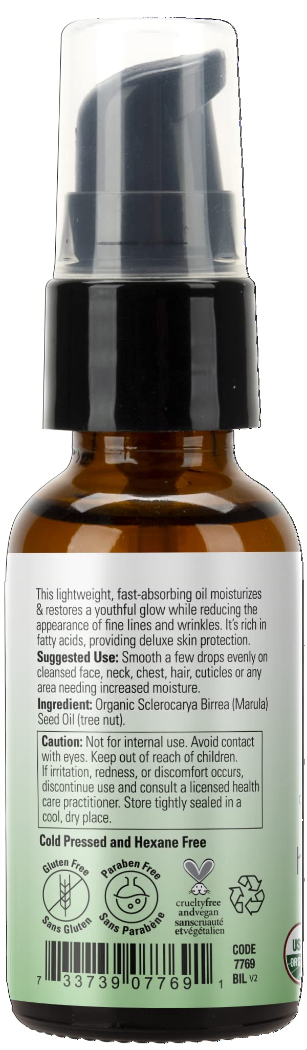 Foto 4 pulgar | Oil Now Solutions, Marula Orgánica, 30 Ml, Hidratante Para La Piel, 100% Pura - Venta Internacional.