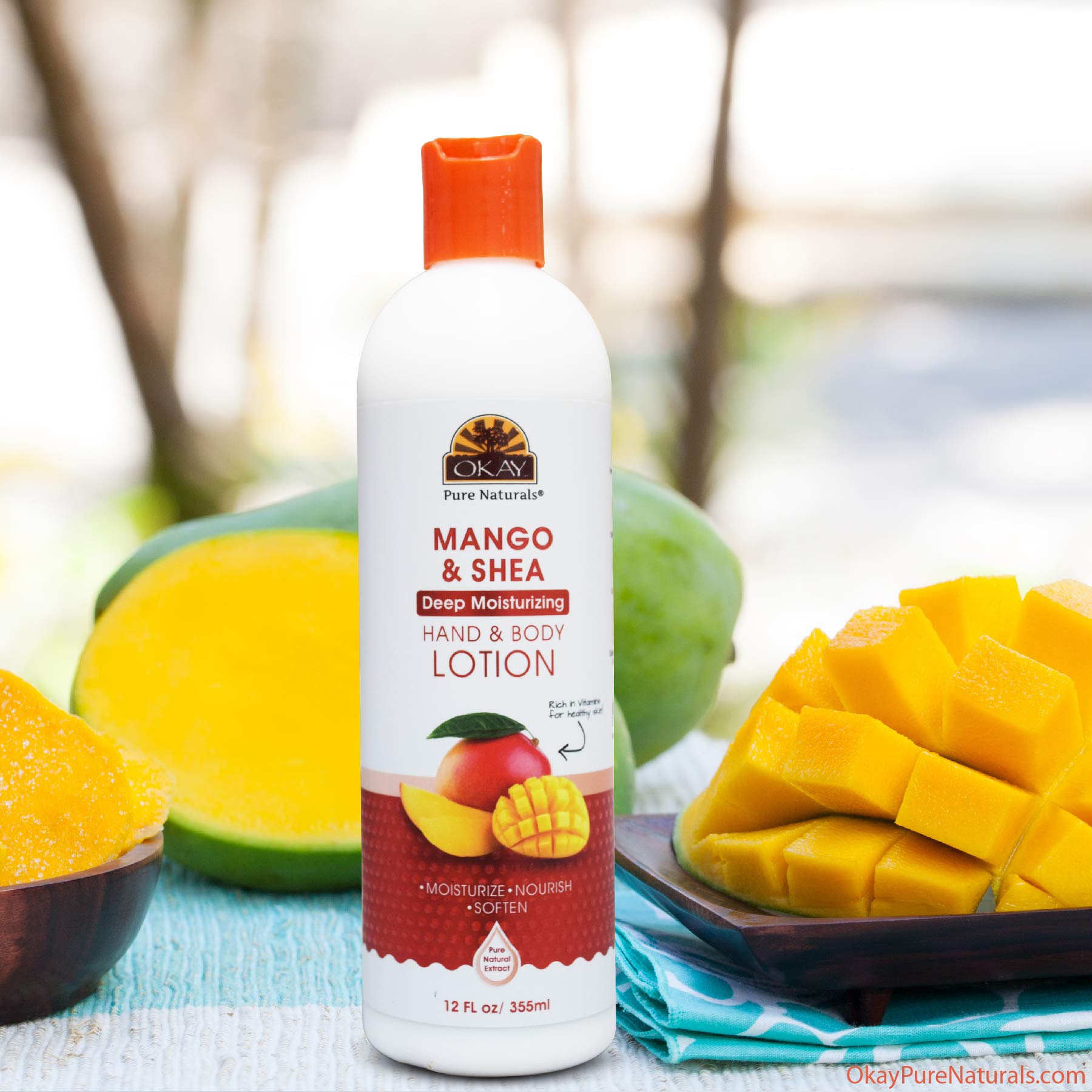 Loción Corporal Okay Shea And Mango 355ml - Venta Internacional.