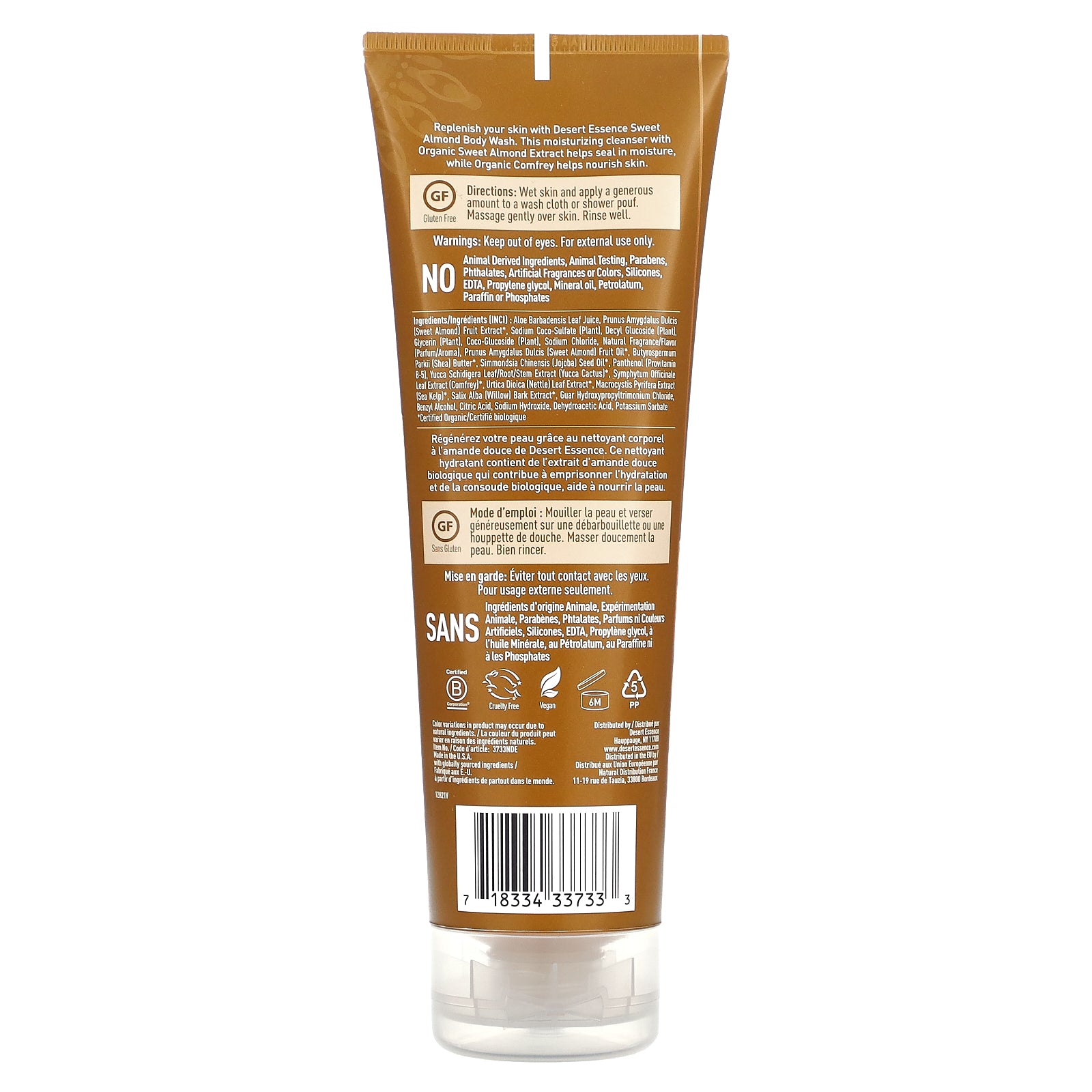 Foto 3 pulgar | Gel De Baño Desert Essence Sweet Almond 237ml - Venta Internacional.