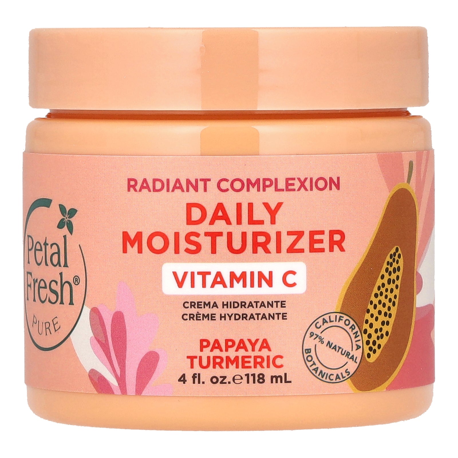 Crema Hidratante Petal Fresh Radiant Complexion, Papaya Y Cúrcuma, 118 Ml - Venta Internacional.