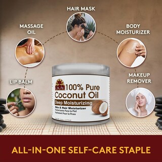 Foto 7 | Aceite De Coco Okay 100% Puro Para El Cabello Y La Piel, Bote De 180 Ml, Paquete De 1 - Venta Internacional.