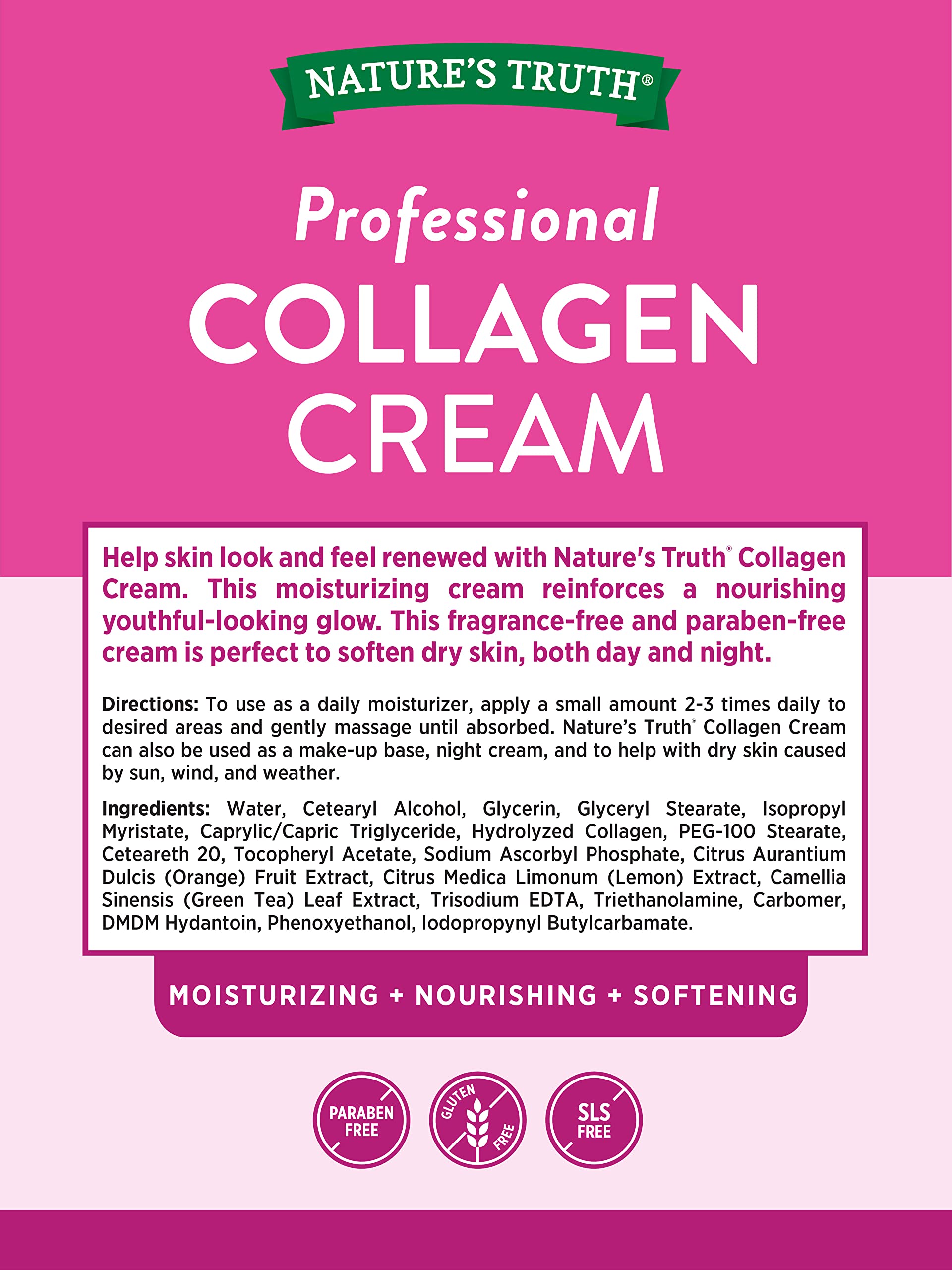 Foto 3 pulgar | Crema De Colágeno Nature's Truth Professional Strength 120 Ml - Venta Internacional.