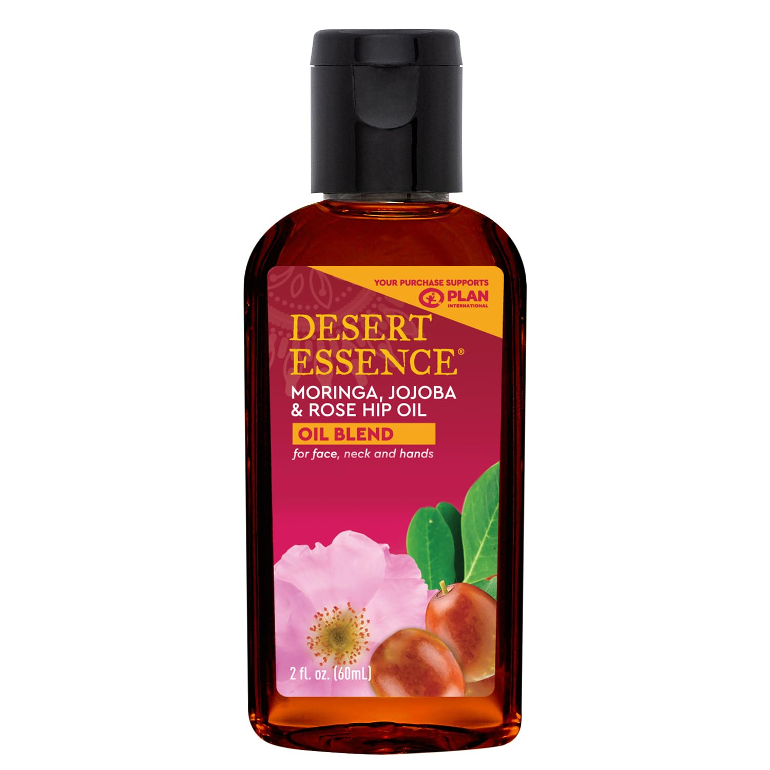 Aceite Desert Essence De Moringa, Jojoba Y Rosa Mosqueta 60 Ml - Venta Internacional.