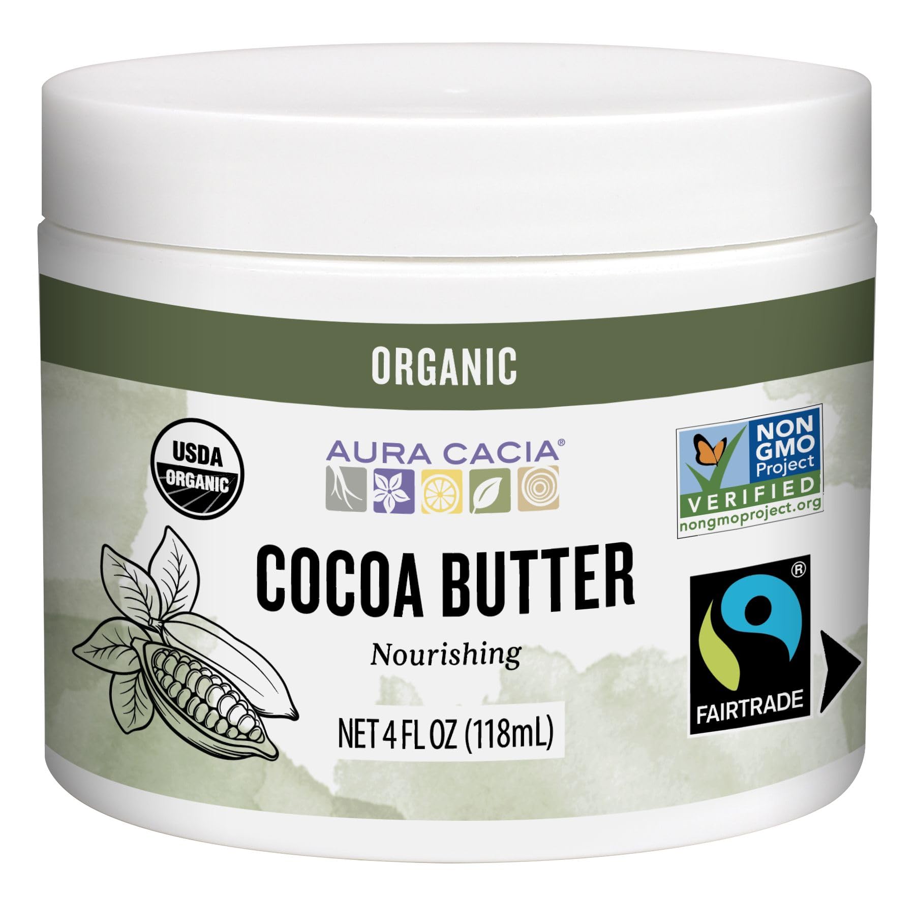 Manteca De Cacao Aura Cacia Natural 113 G - Venta Internacional.