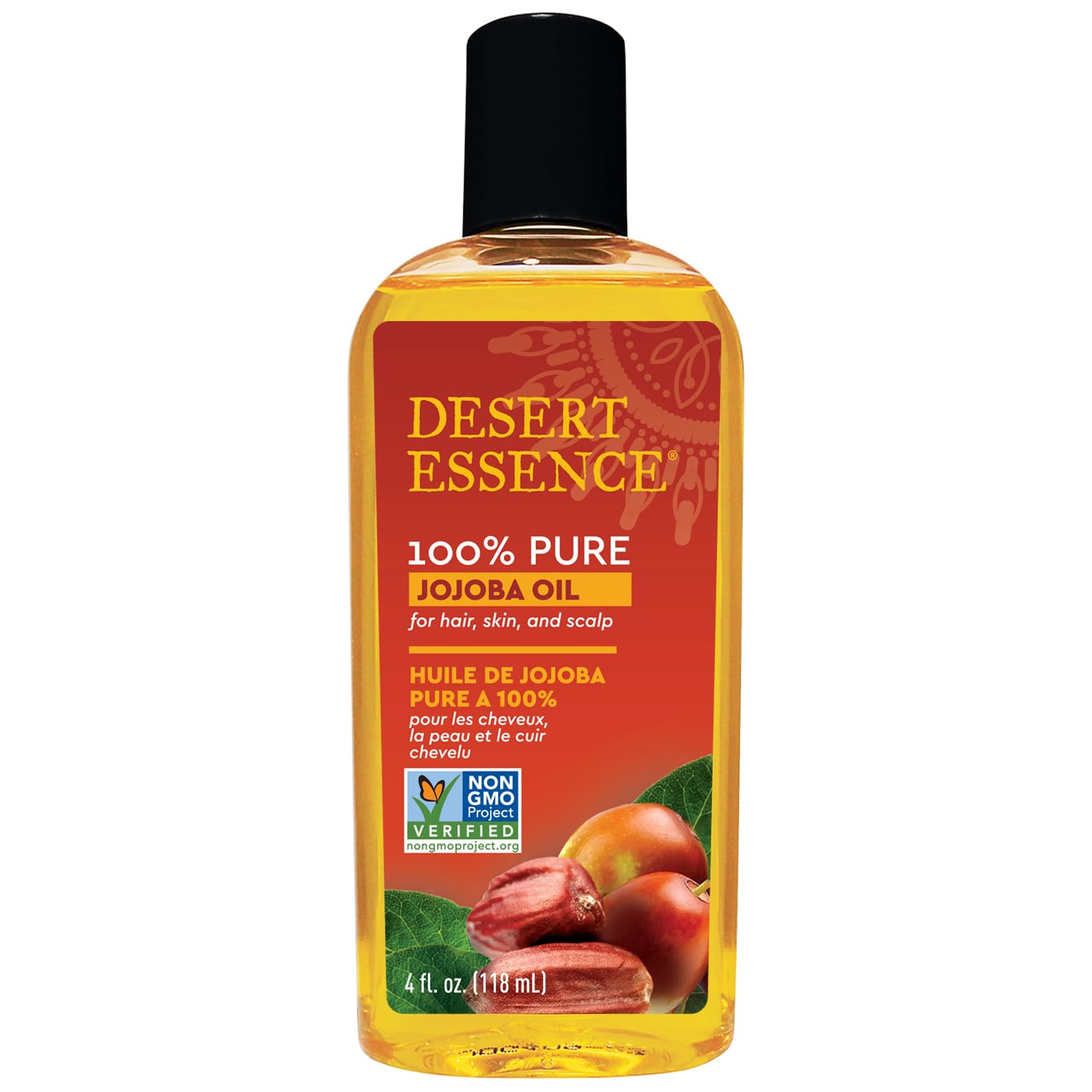Aceite De Jojoba Desert Essence 100% Puro  120 Ml  Para Cabello Y Piel - Venta Internacional.
