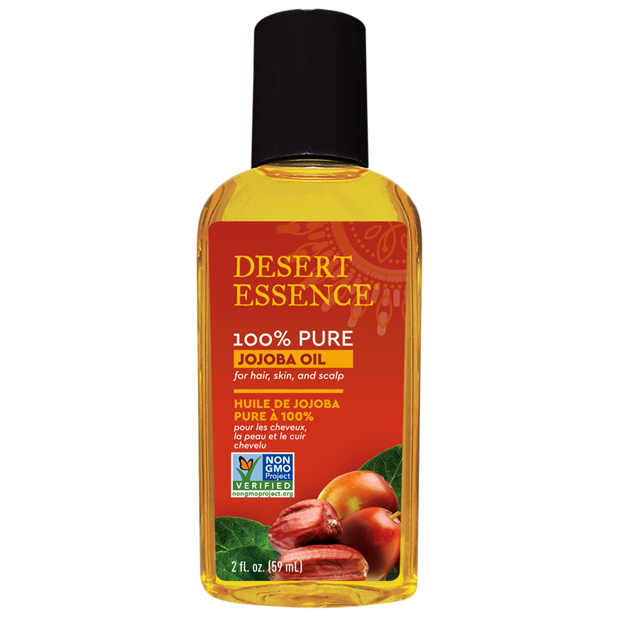 Aceite De Jojoba Desert Essence  60 Ml  100% Puro Para Cabello  Piel Y Cuero Cabelludo - Venta Internacional.