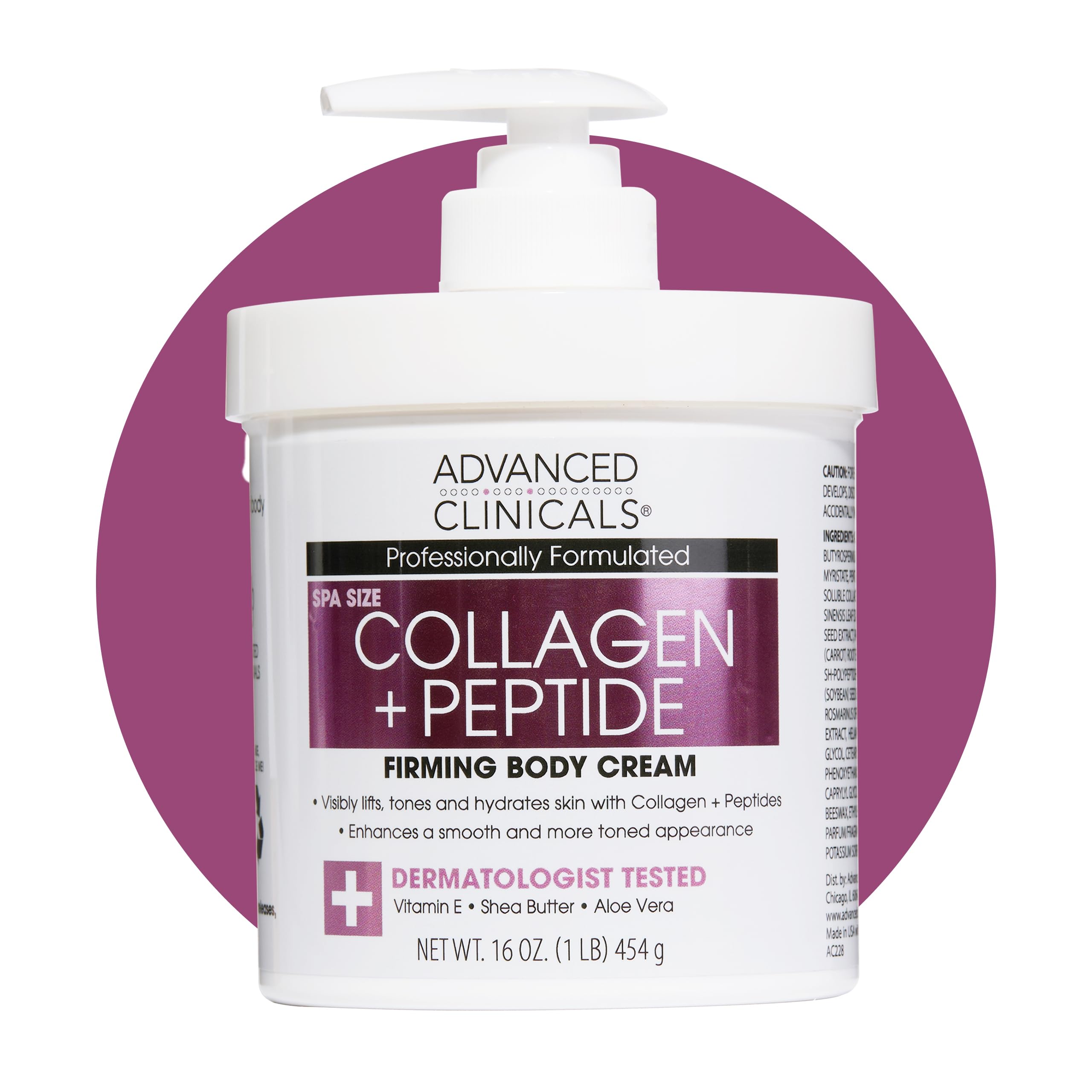 Foto 2 pulgar | Loción Corporal E Hidratante Facial Advanced Clinicals Collagen - Venta Internacional.