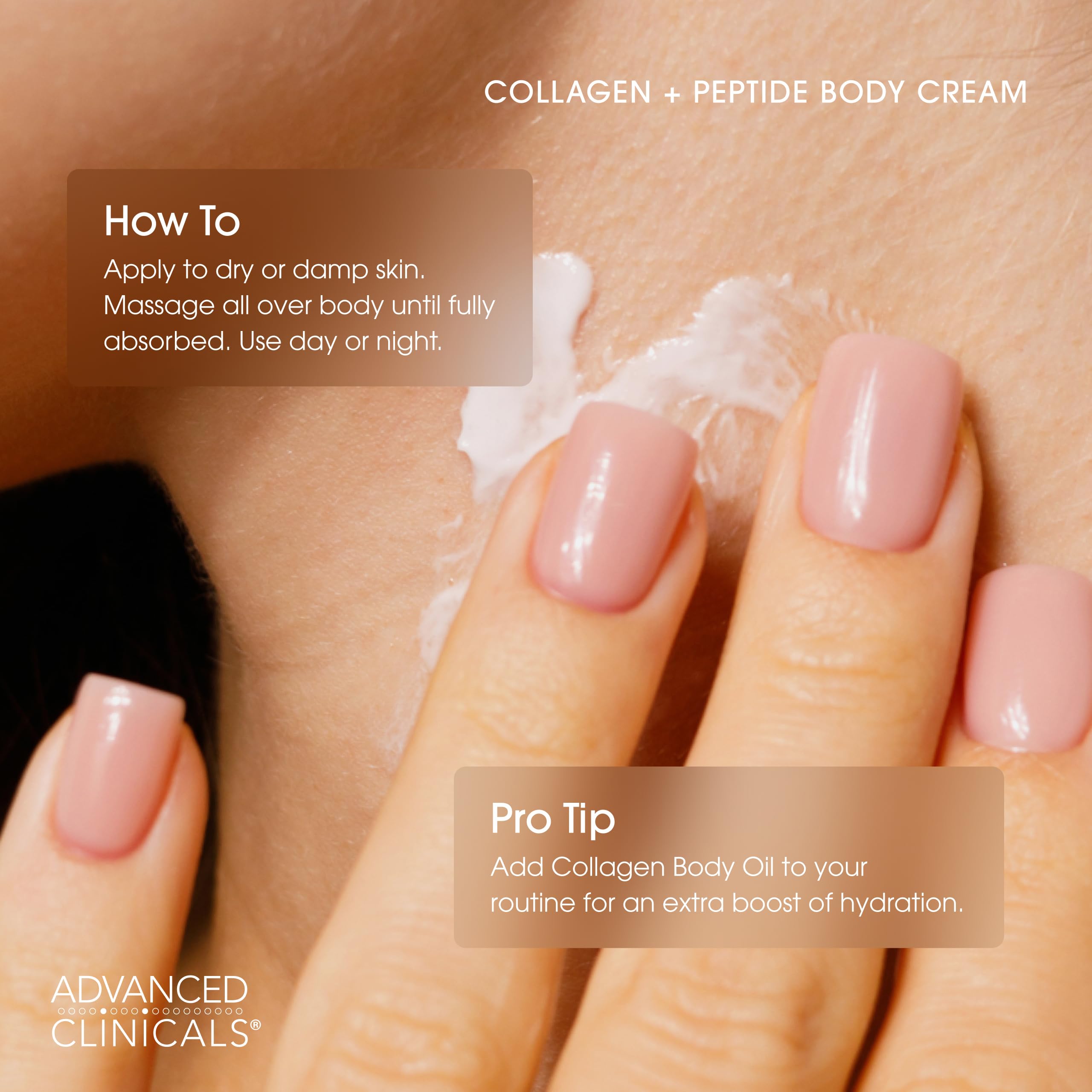 Foto 7 pulgar | Loción Corporal E Hidratante Facial Advanced Clinicals Collagen - Venta Internacional.