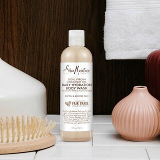 Foto 2 | Gel De Baño Sheamoisture Daily Hydration Aceite De Coco 100% Virgen 385 Ml - Venta Internacional.
