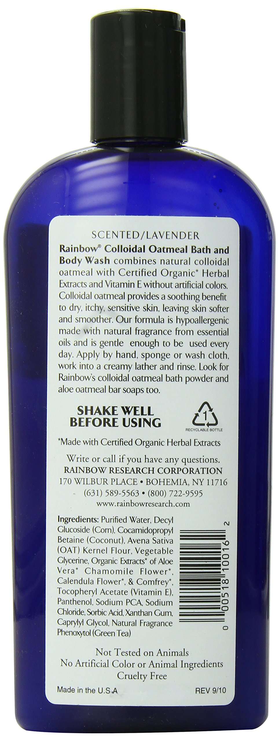 Foto 3 pulgar | Gel De Baño Y Cuerpo Rainbow Research  Avena Coloidal  355 Ml - Venta Internacional.