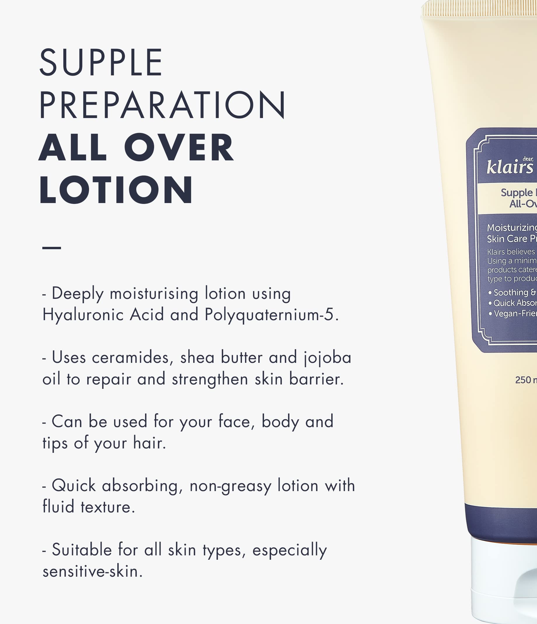 Foto 3 pulgar | Loción Dearklair's Supple Preparation Para Toda La Superficie  250 Ml - Venta Internacional.