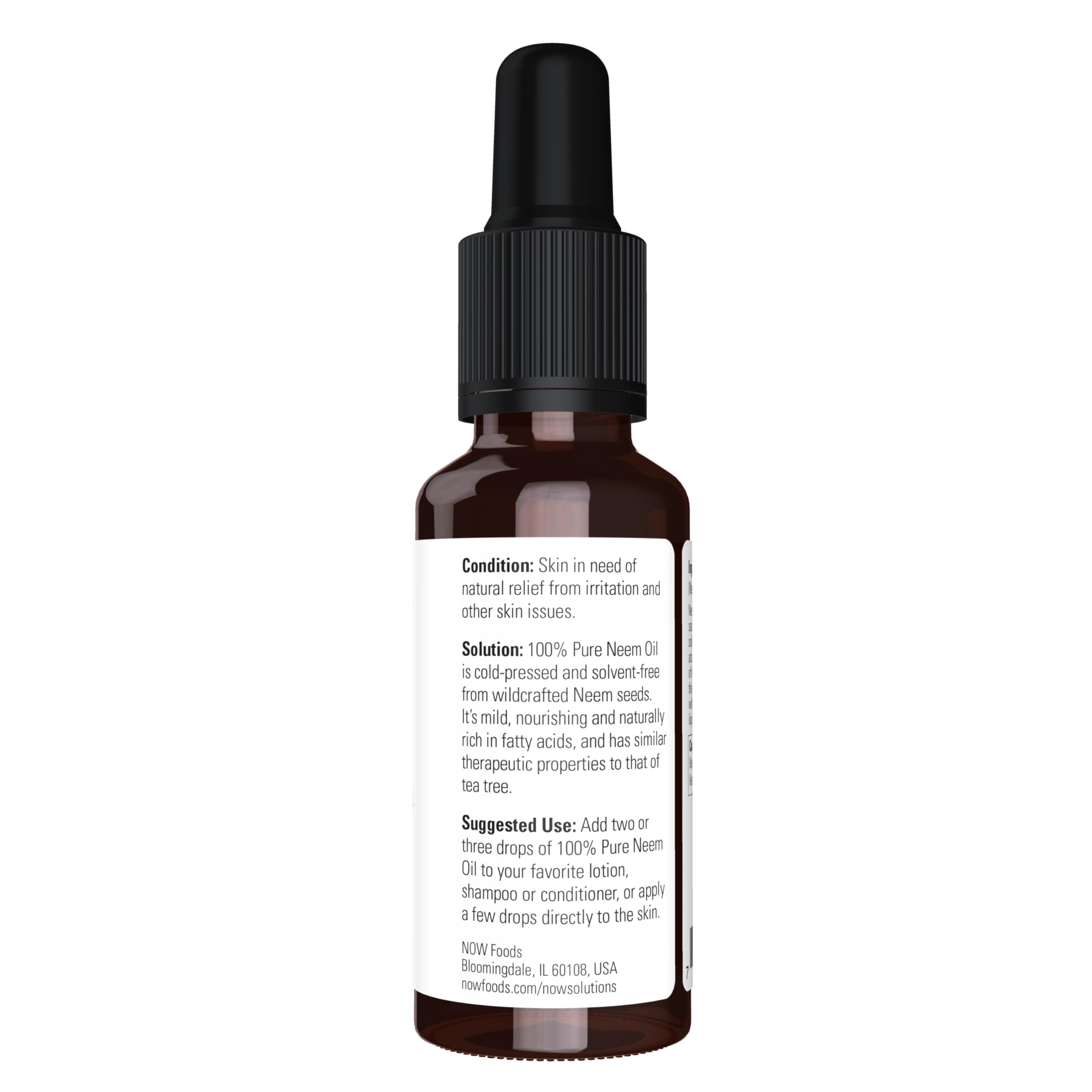 Foto 3 pulgar | Aceite De Neem Now Foods Solutions  30 Ml  Azadirachta Indica 100% Pura - Venta Internacional.
