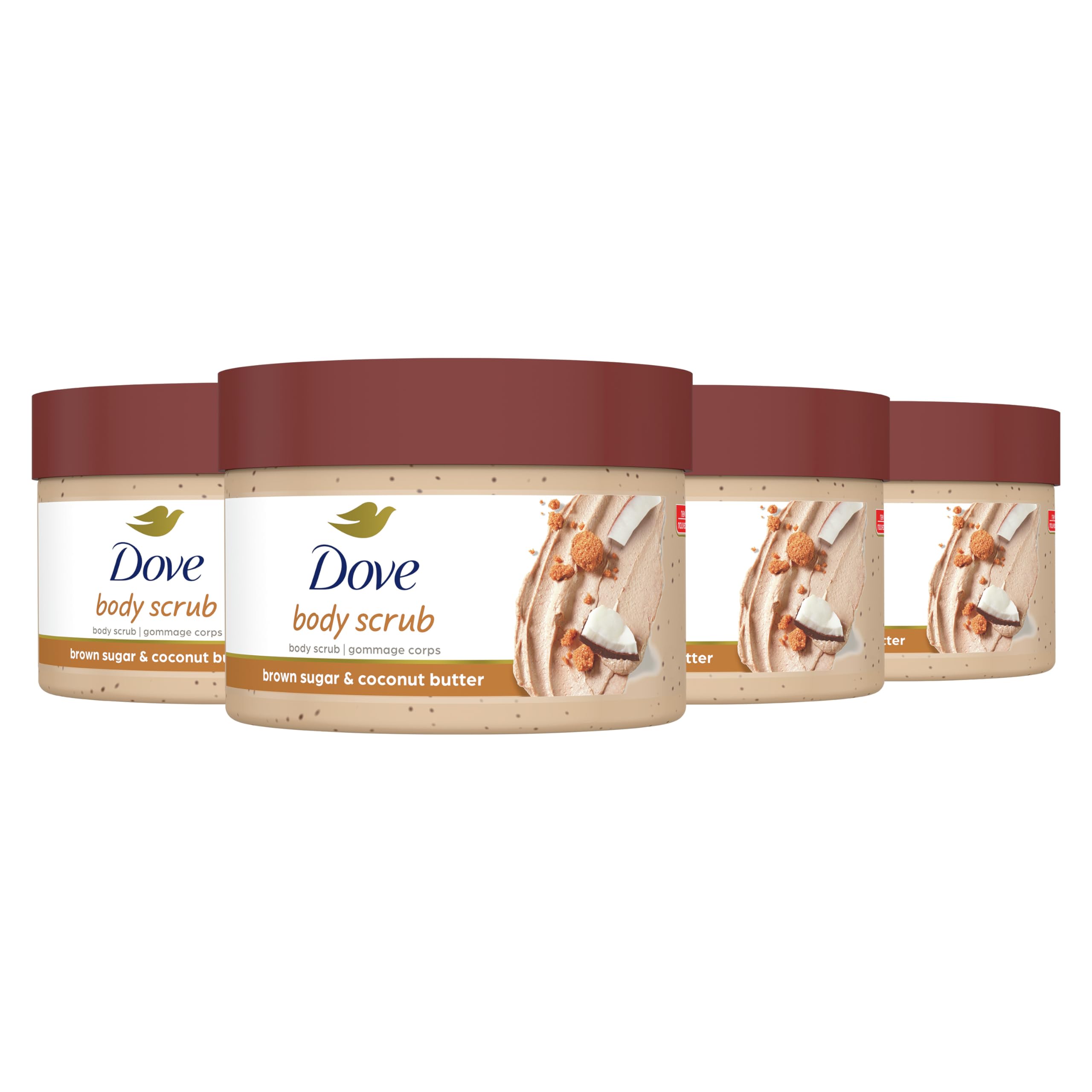 Exfoliante Corporal Dove Scrub Para Piel Suave Y Sedosa  300 Ml  4 Unidades - Venta Internacional.