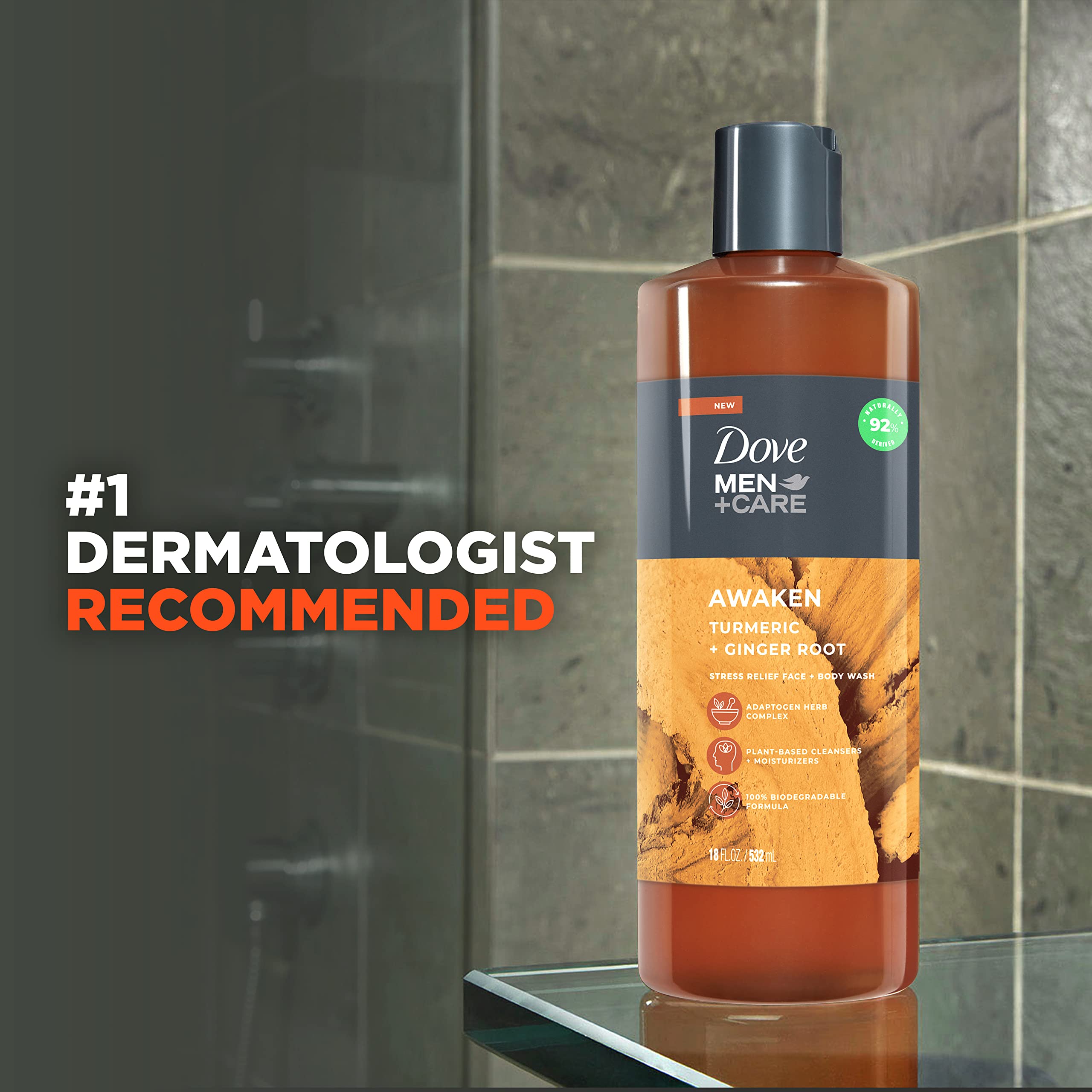 Foto 4 pulgar | Gel De Baño Para Rostro Y Cuerpo Dove Men + Care Awaken Turmeric + Ginger - Venta Internacional.