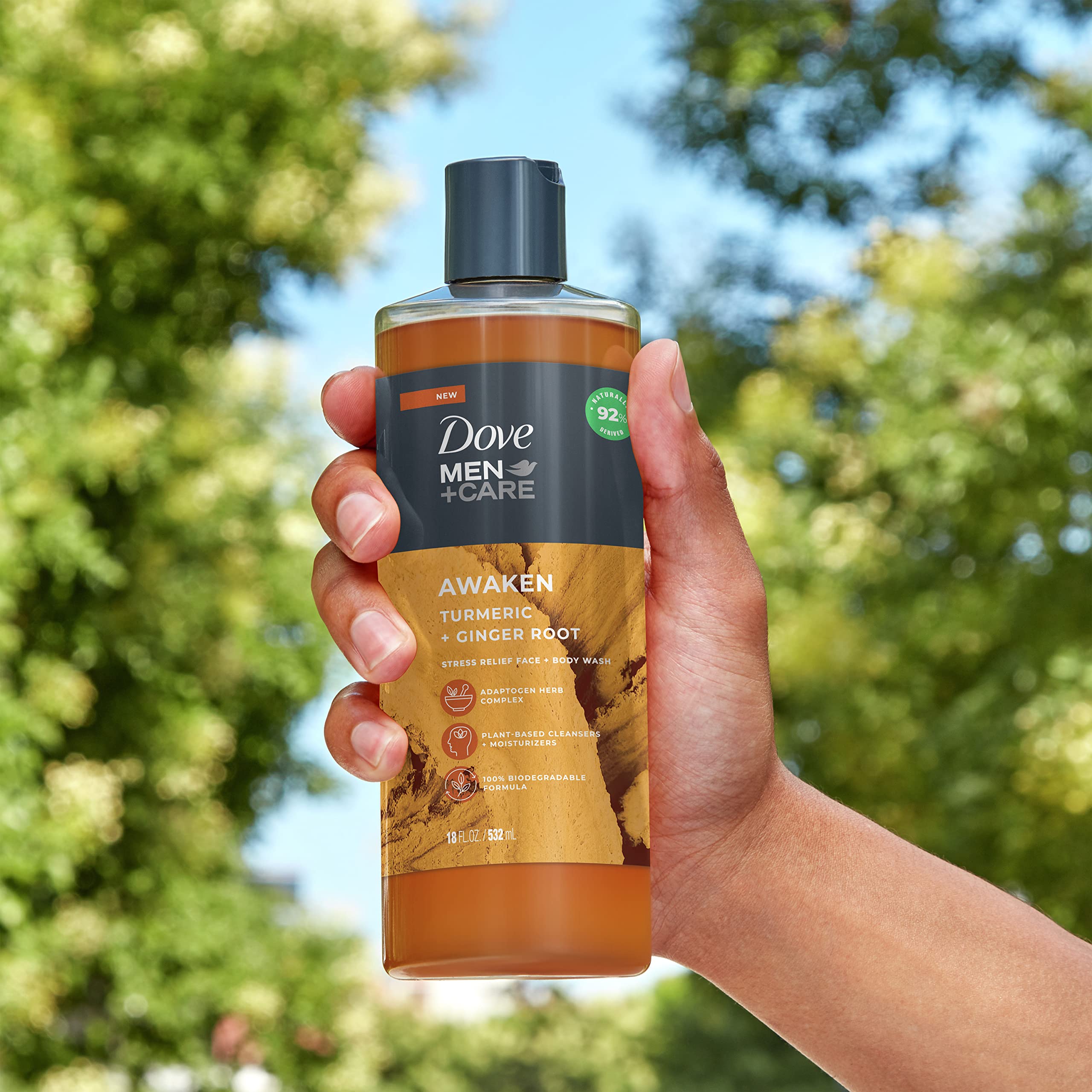 Foto 8 pulgar | Gel De Baño Para Rostro Y Cuerpo Dove Men + Care Awaken Turmeric + Ginger - Venta Internacional.