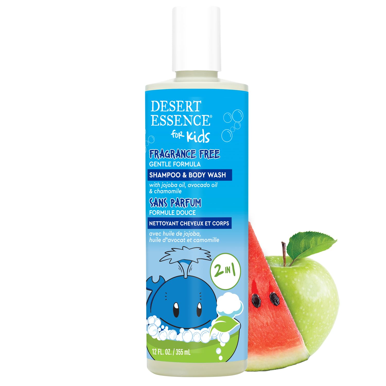 Foto 2 pulgar | Champú Y Gel De Baño Desert Essence Kids Sin Fragancia 350 Ml - Venta Internacional.
