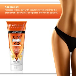 Foto 7 | Sérum Corporal Loción Reafirmante Y Crema Anticelulítica Eveline Slim Extreme 4d Liposuction - Venta Internacional.