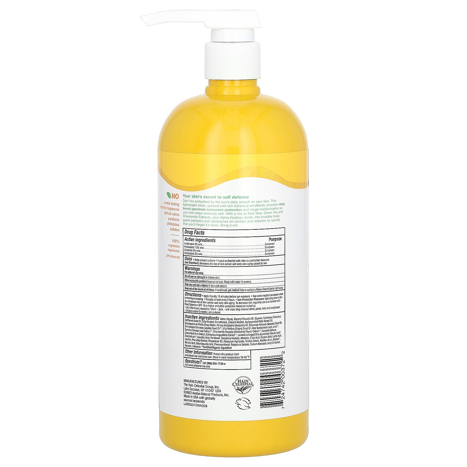 Foto 2 | Loción Corporal Alba Botanica  Muy Emoliente  Tono Diario  Spf 15  946 Ml - Venta Internacional.