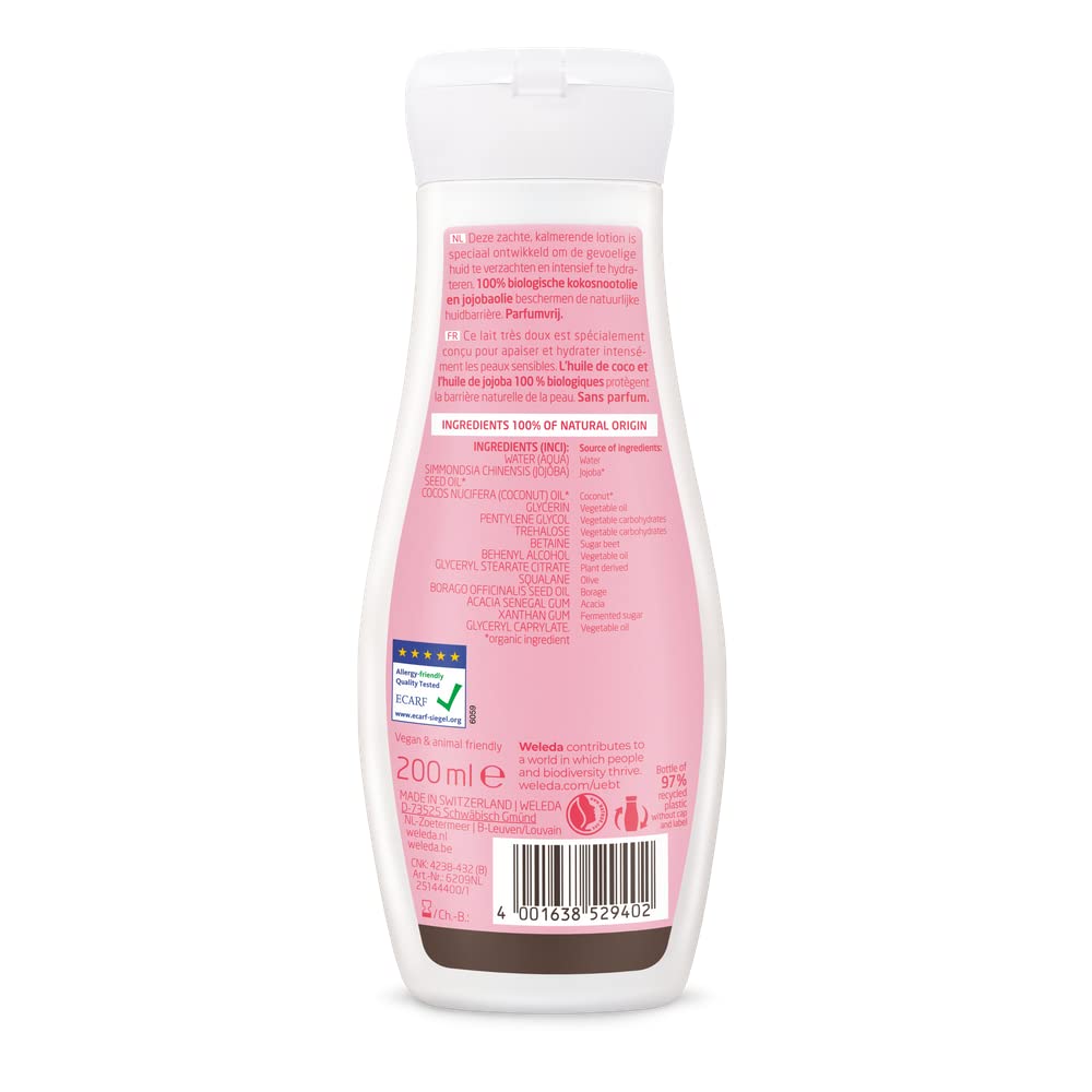 Foto 2 | Loción Corporal Weleda Sin Perfume  200 Ml  Sin Parabenos Y Ftalatos - Venta Internacional.