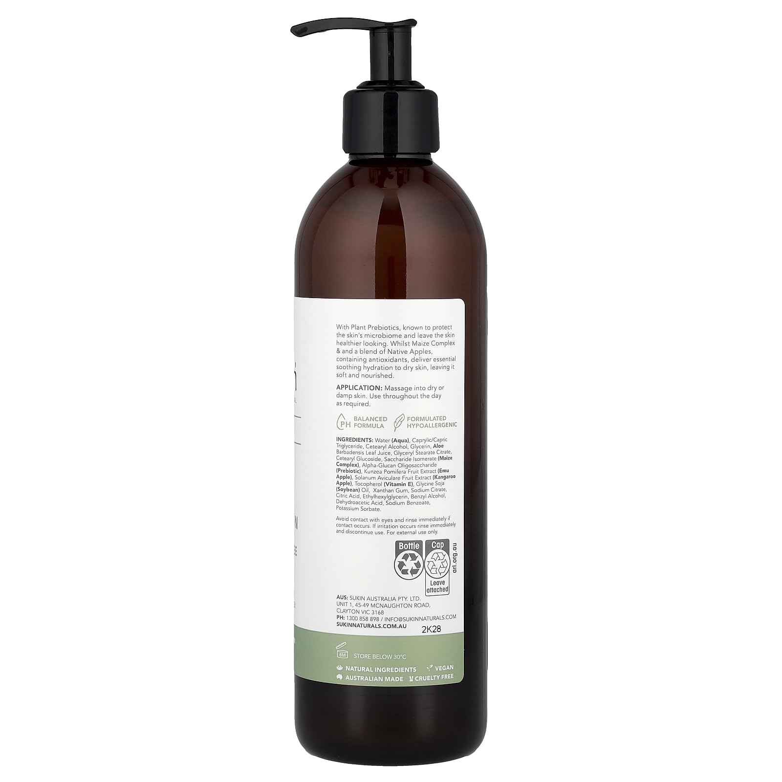 Foto 2 | Loción Corporal Sukin Skin Relief Sensitive Angustised 500 Ml - Venta Internacional.