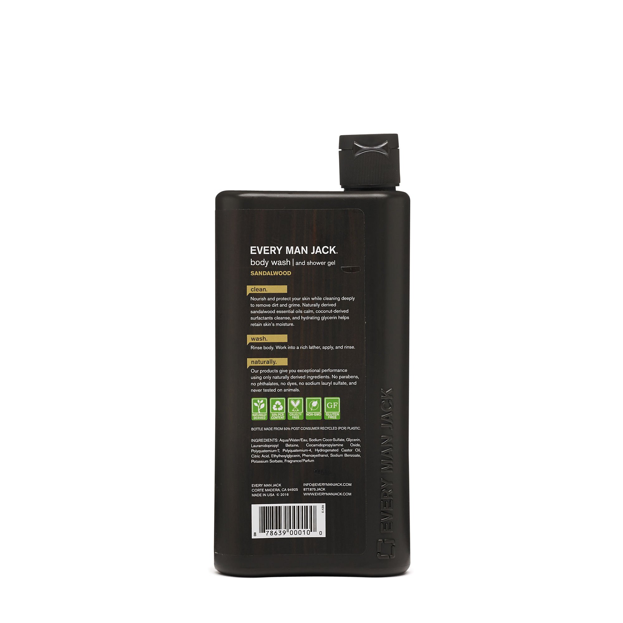 Foto 3 pulgar | Gel De Baño Every Man Jack Sandalwood  500 Ml - Venta Internacional.