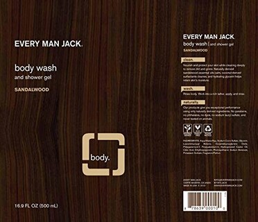 Foto 3 | Gel De Baño Every Man Jack Sandalwood 500 Ml - Venta Internacional.