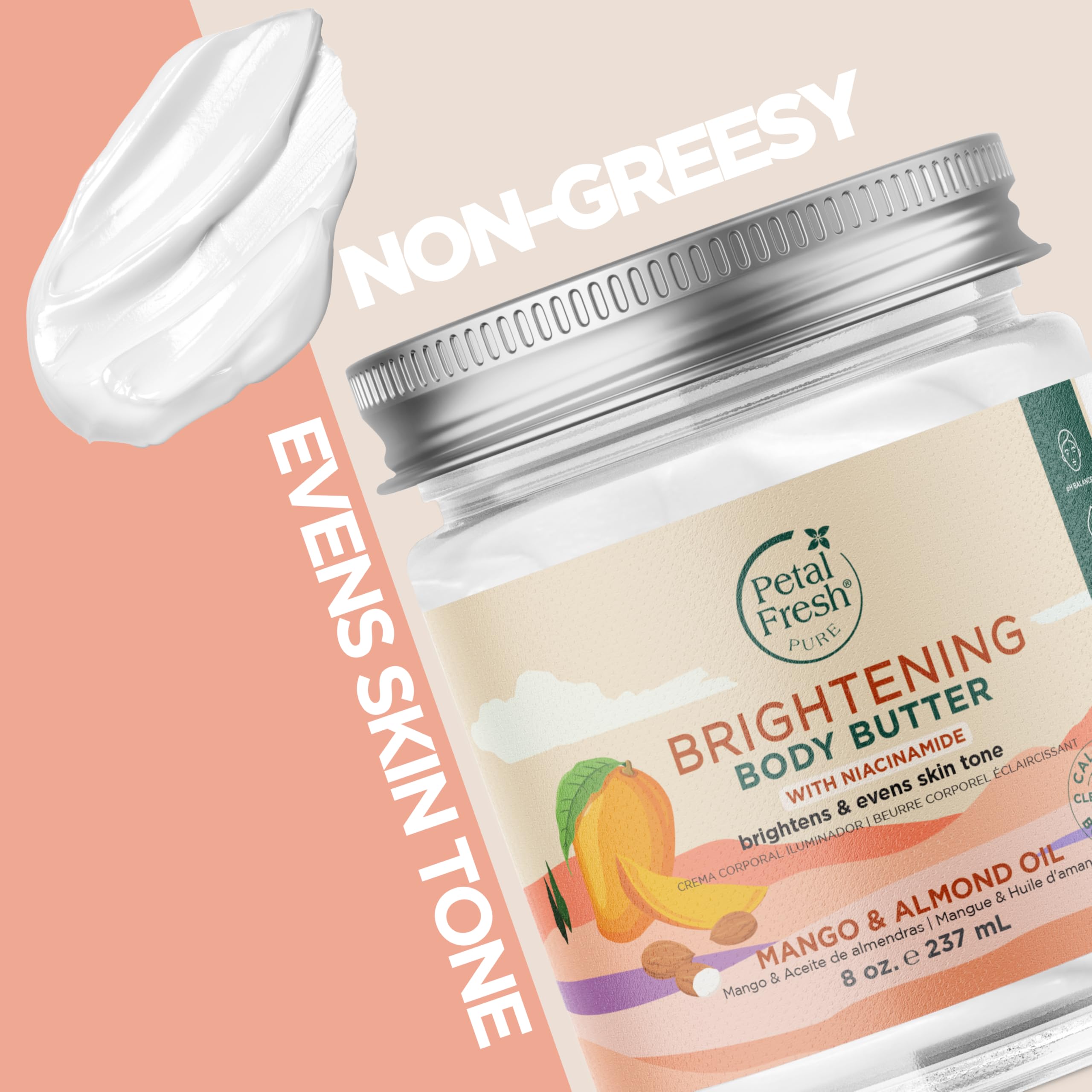 Foto 3 pulgar | Body Butter Petal Fresh Pure Brightening Mango & Almendras Aceite De Mango Y Almendras 240 Ml - Venta Internacional.