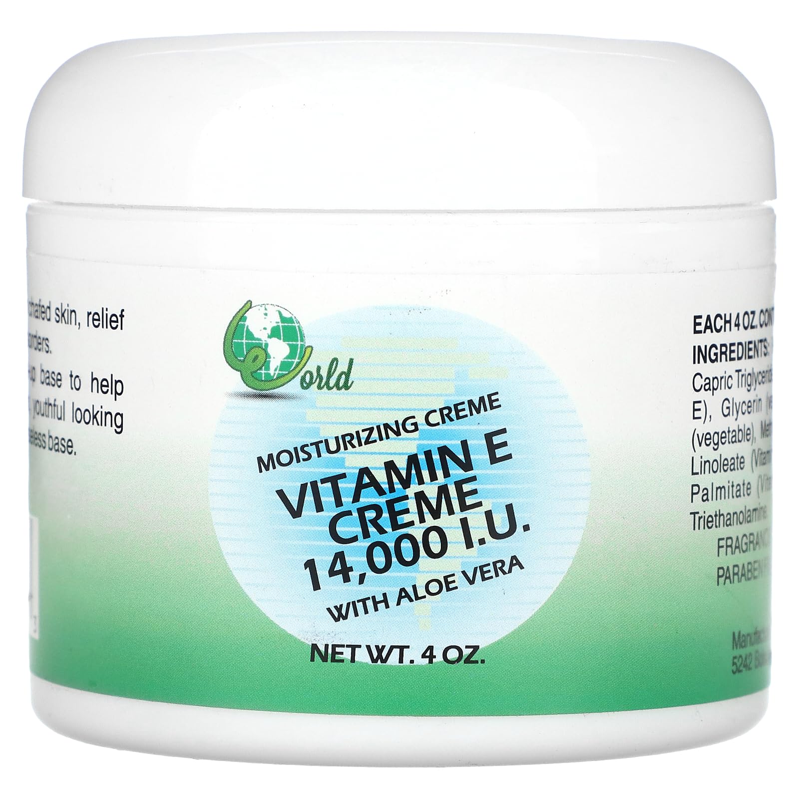 Foto 2 pulgar | Crema Hidratante World Organic Vitamina E 14000 Ui 120 Ml - Venta Internacional.