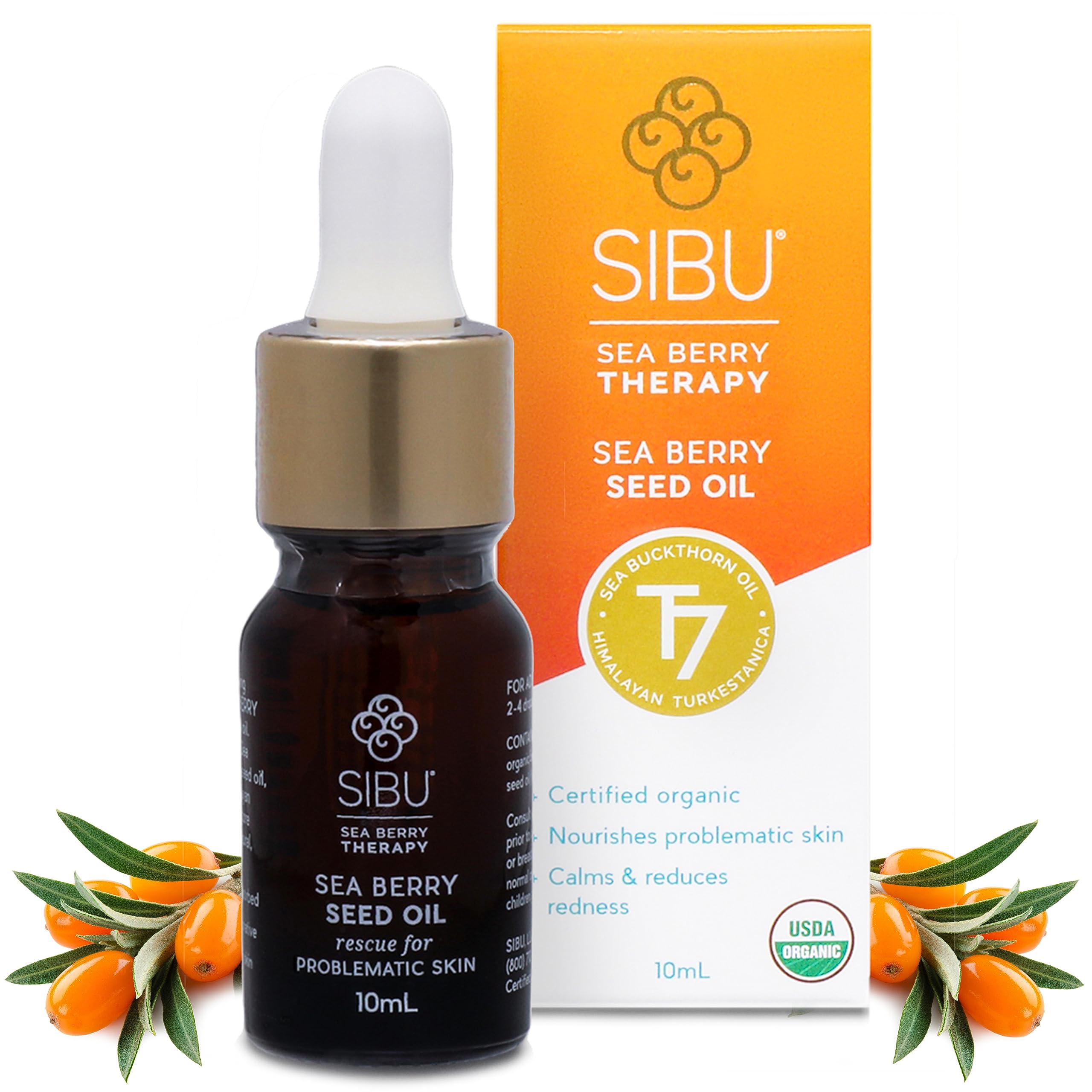 Foto 1 | Aceite De Semillas De Espino Amarillo Sibu Premium Usda Organic 10 Ml - Venta Internacional.