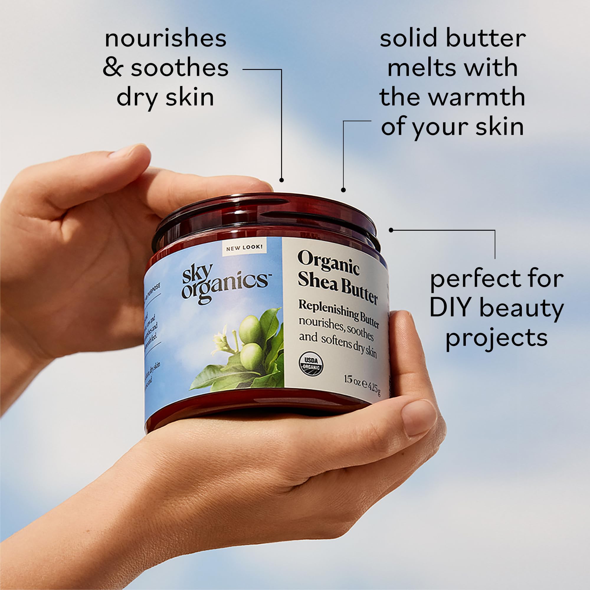Foto 5 pulgar | Manteca De Karité Sky Organics  Nutre  Calma Y Suaviza  450 Ml - Venta Internacional.