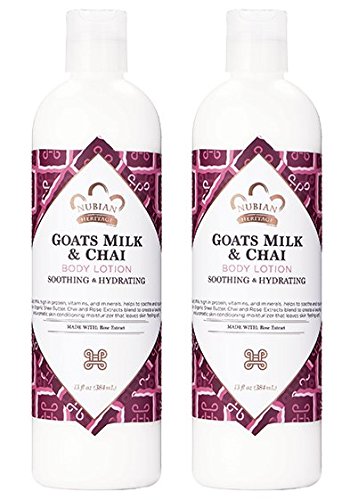 Loción Corporal Nubian Heritage Goat's Milk & Chai 384 Ml (x2) - Venta Internacional.