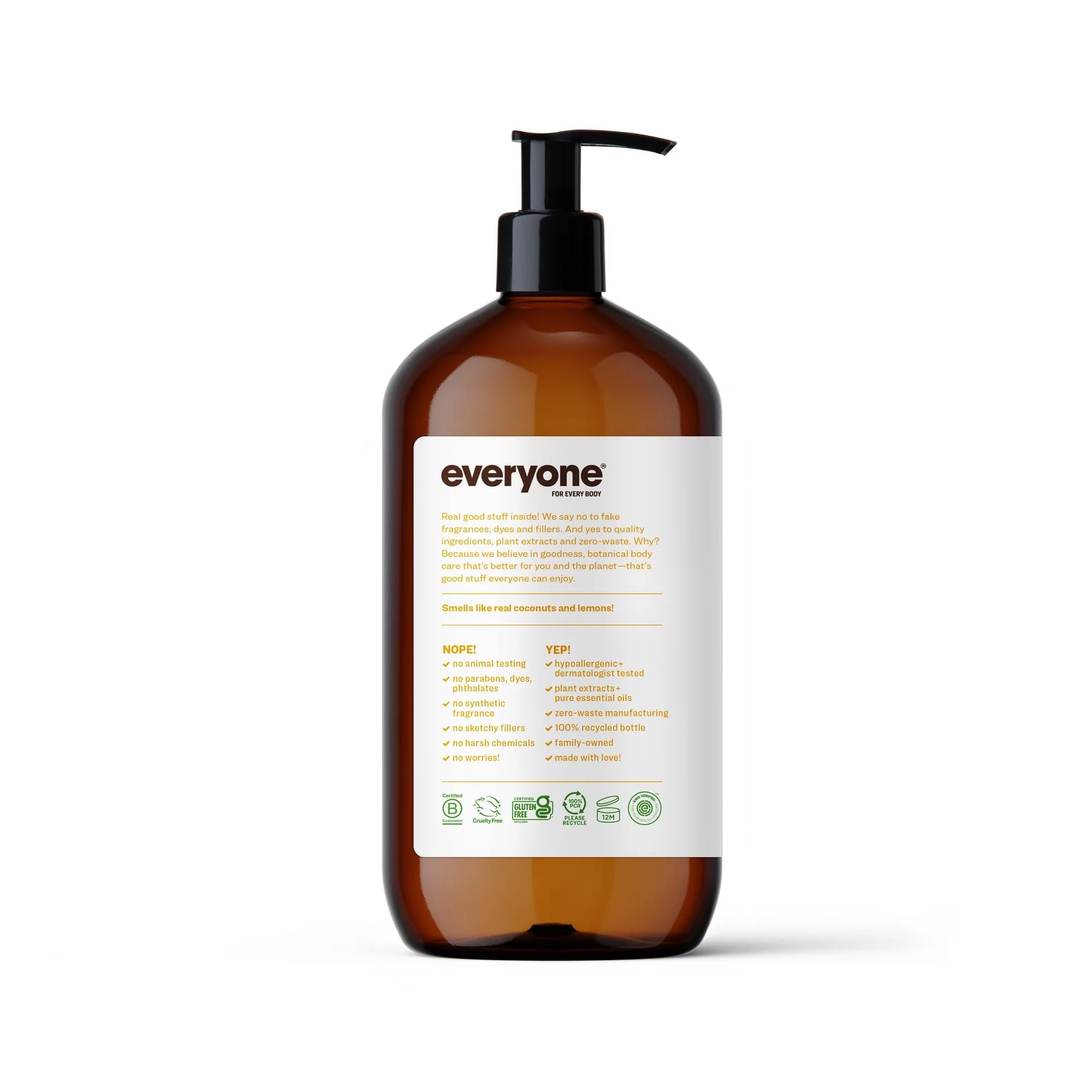 Foto 4 pulgar | Loción Everyone De Coco Y Limón 3 En 1  960 Ml  Orgánica Y Vegana - Venta Internacional.