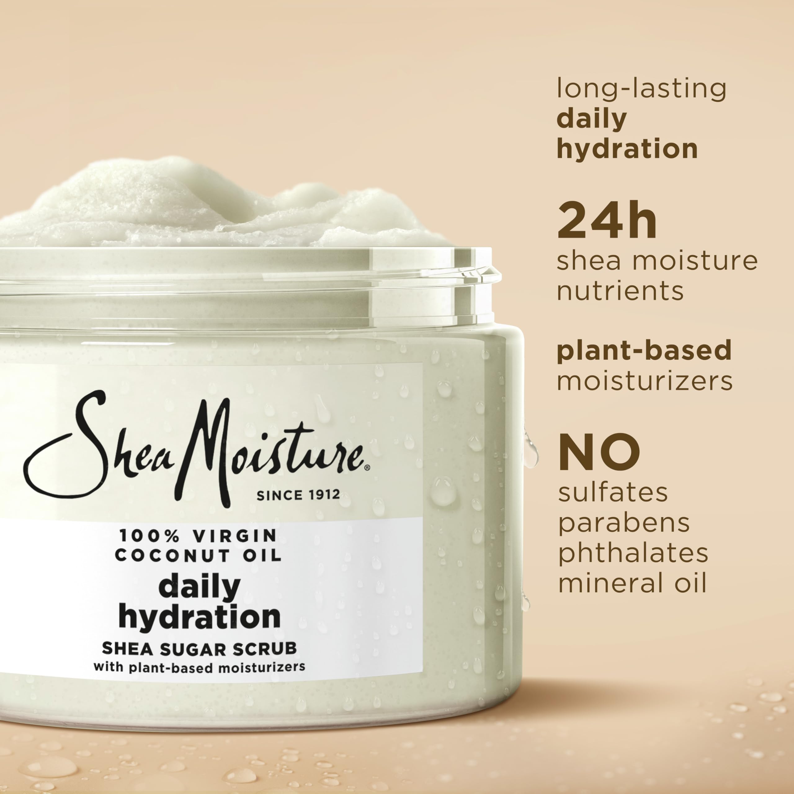 Foto 4 pulgar | Exfoliante Corporal Sheamoisture Aceite De Coco Virgen Con Azúcar De Karité 350 Ml - Venta Internacional.