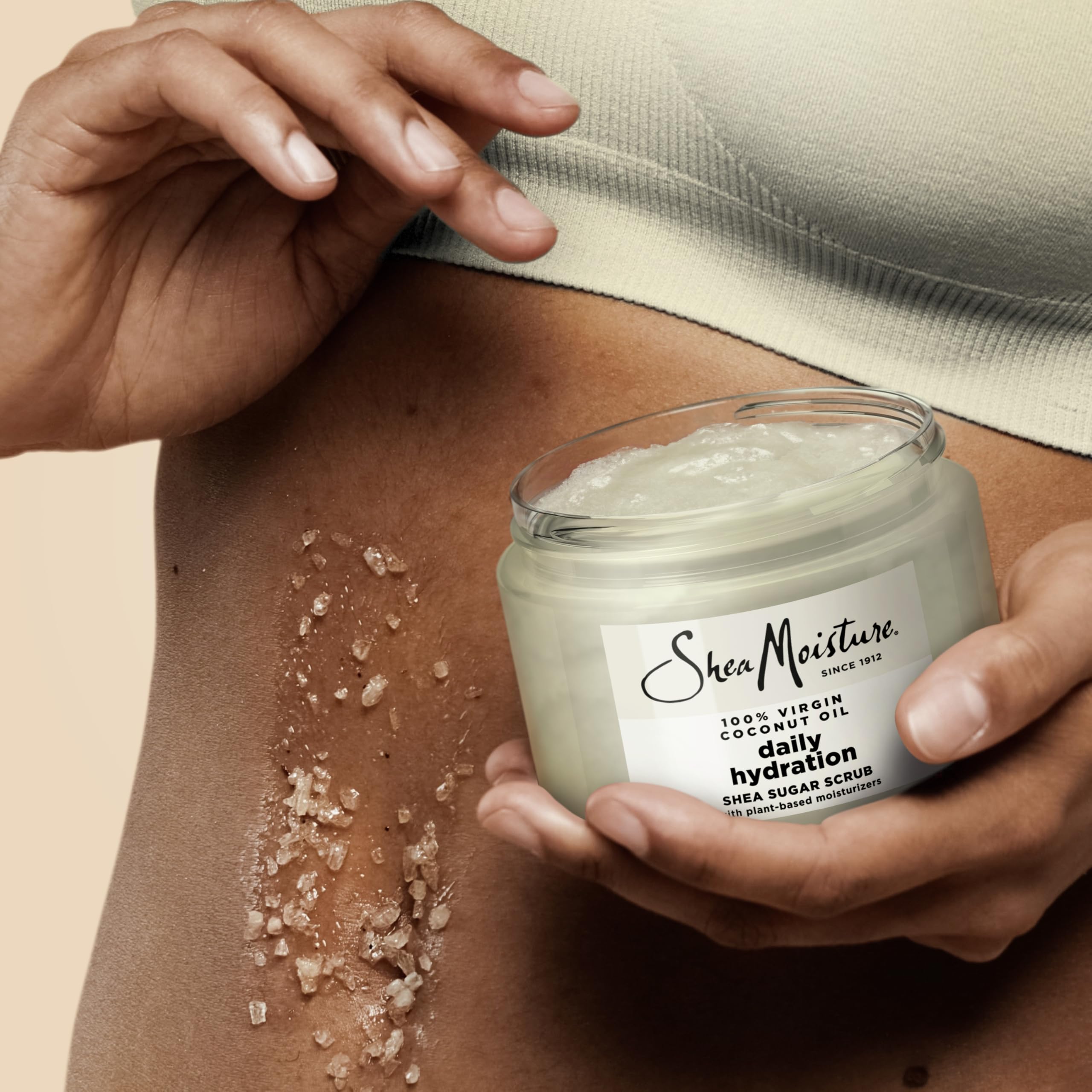Foto 7 pulgar | Exfoliante Corporal Sheamoisture Aceite De Coco Virgen Con Azúcar De Karité 350 Ml - Venta Internacional.