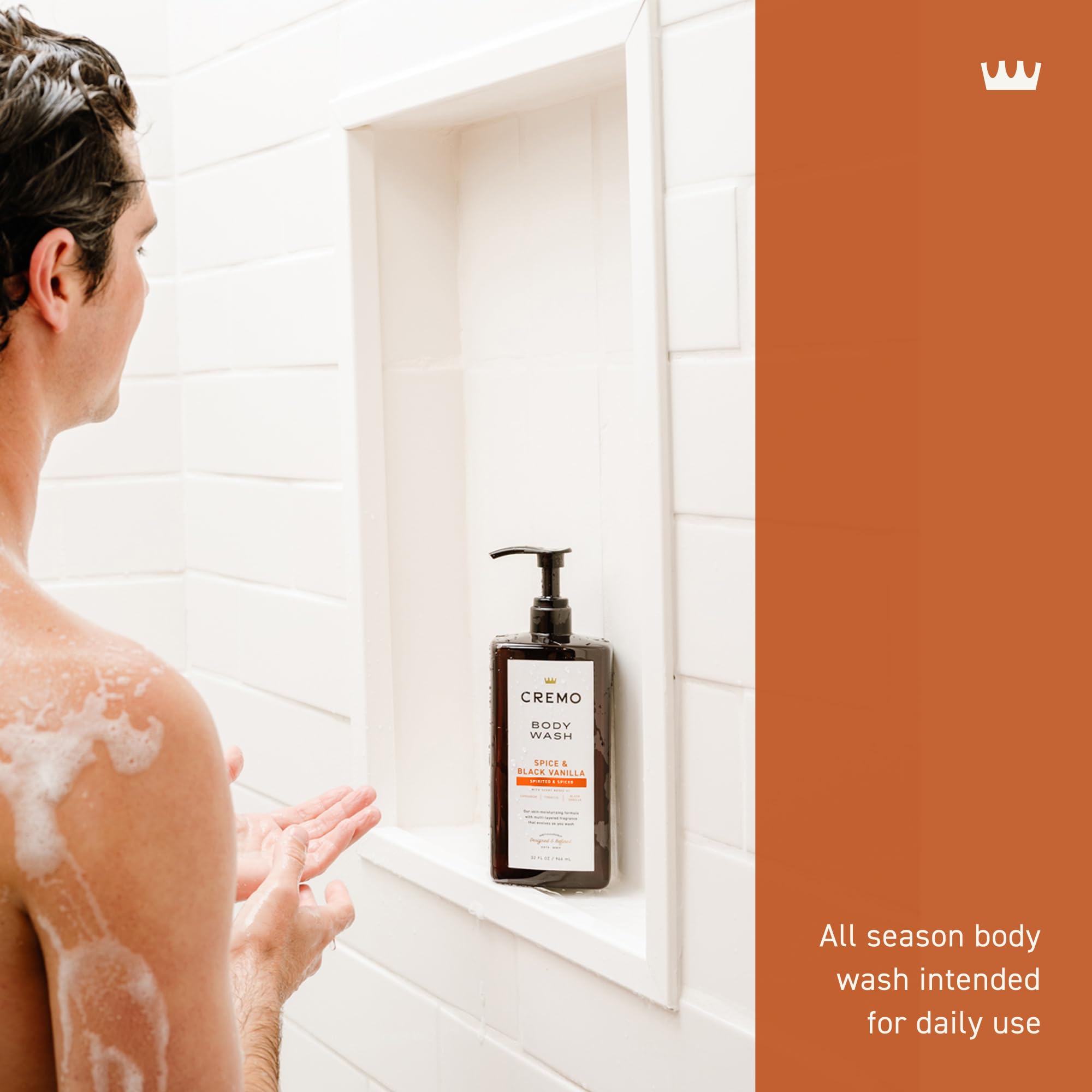 Foto 3 pulgar | Gel De Baño Cremo  Rico En Espuma  Especias Y Vainilla Negra  960 Ml - Venta Internacional.