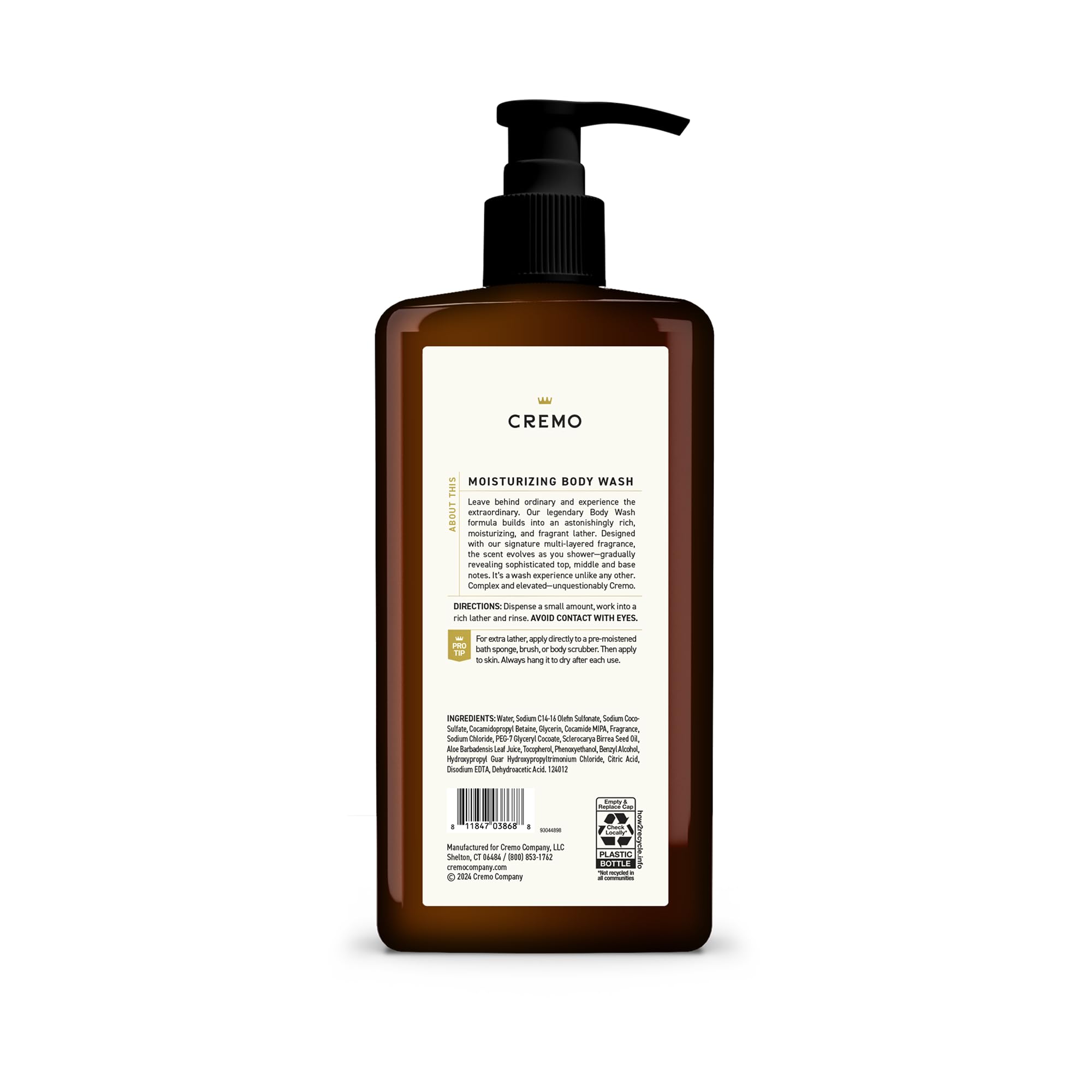 Foto 5 pulgar | Gel De Baño Cremo  Rico En Espuma  Especias Y Vainilla Negra  960 Ml - Venta Internacional.