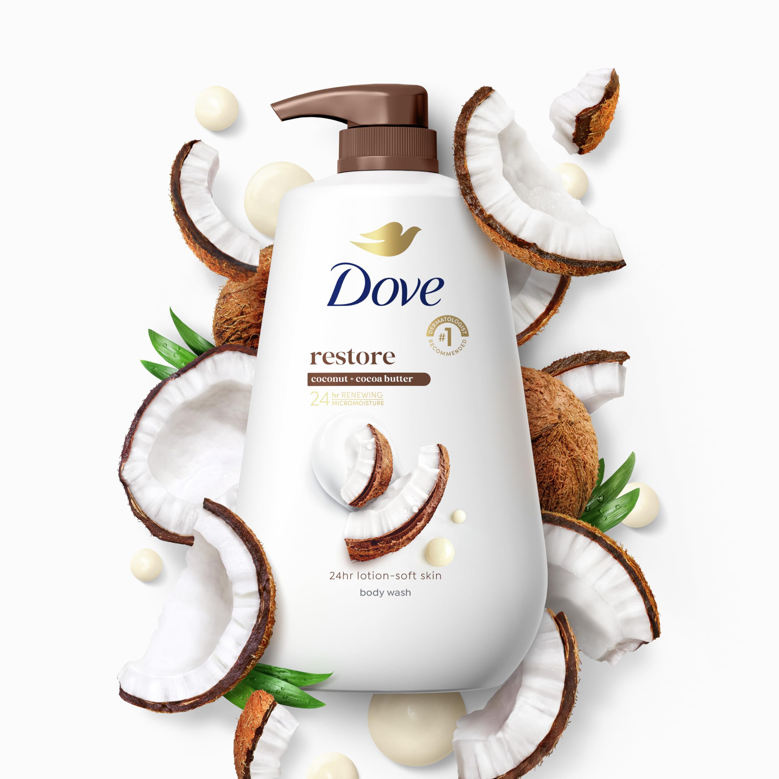 Foto 5 pulgar | Gel De Baño Dove Restore Con Manteca De Coco Y Cacao  900 Ml - Venta Internacional.