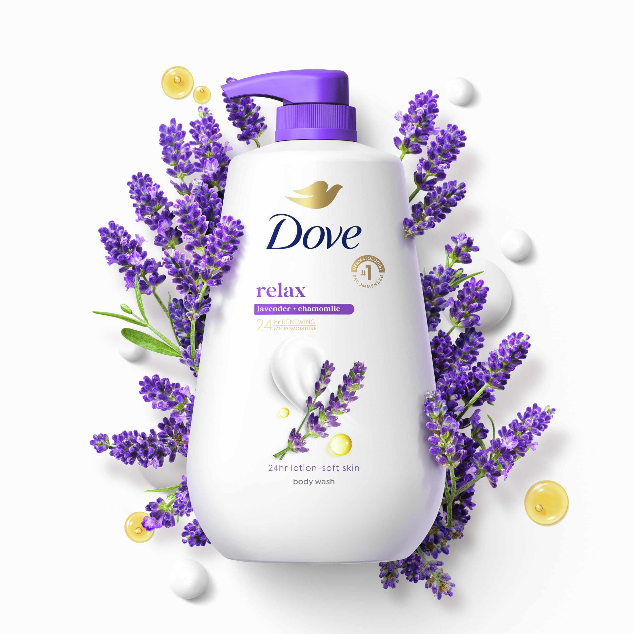 Foto 7 pulgar | Gel De Baño Dove Relax Con Aceite De Lavanda Y Manzanilla 900 Ml - Venta Internacional.