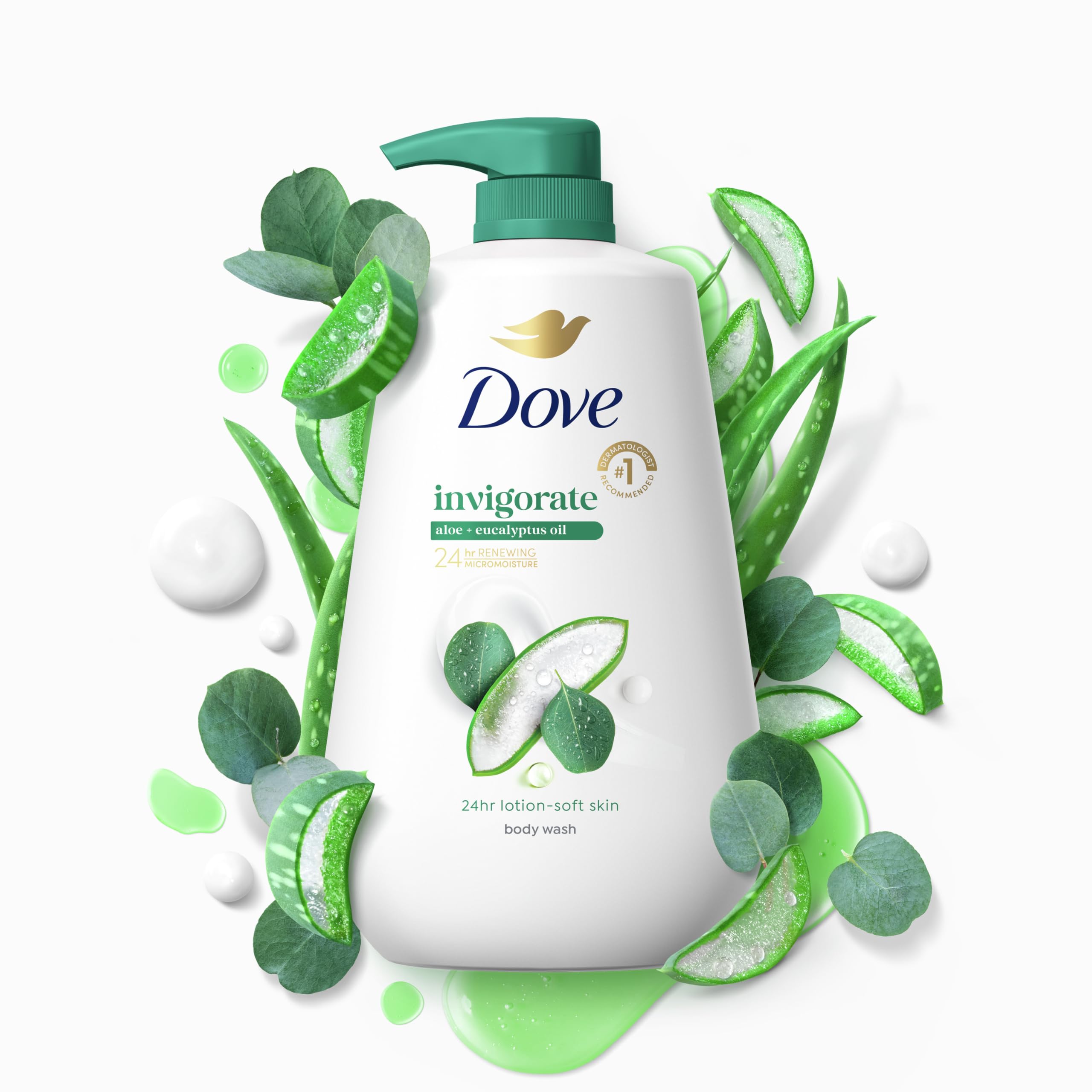 Foto 7 pulgar | Gel De Baño Dove Invigorate Con Aloe Y Eucalipto  900 Ml  Con Bomba - Venta Internacional.