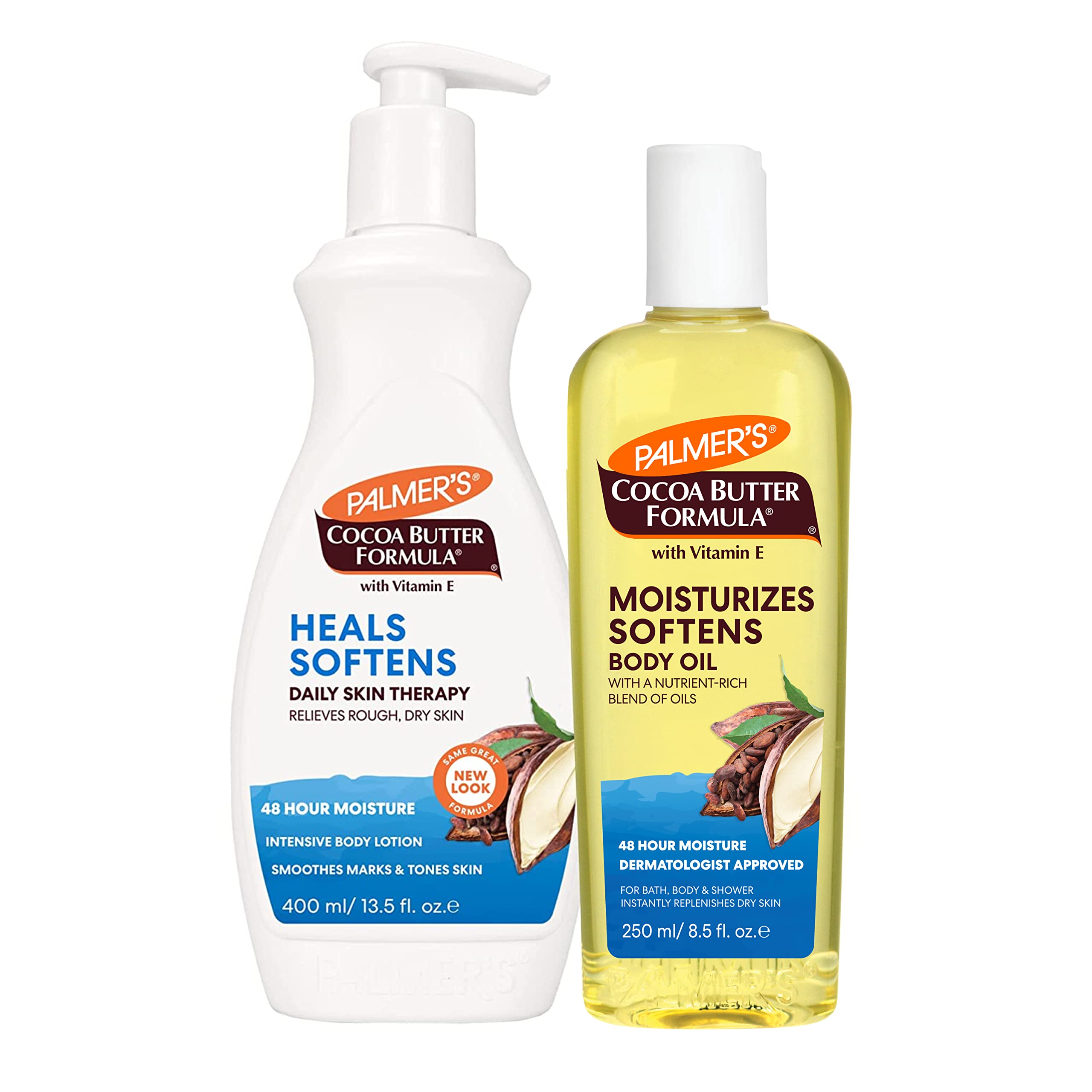 Loción Y Aceite De Manteca De Cacao De Body Bundle Palmer's Para Hidratación Durante 48 Horas - Venta Internacional.